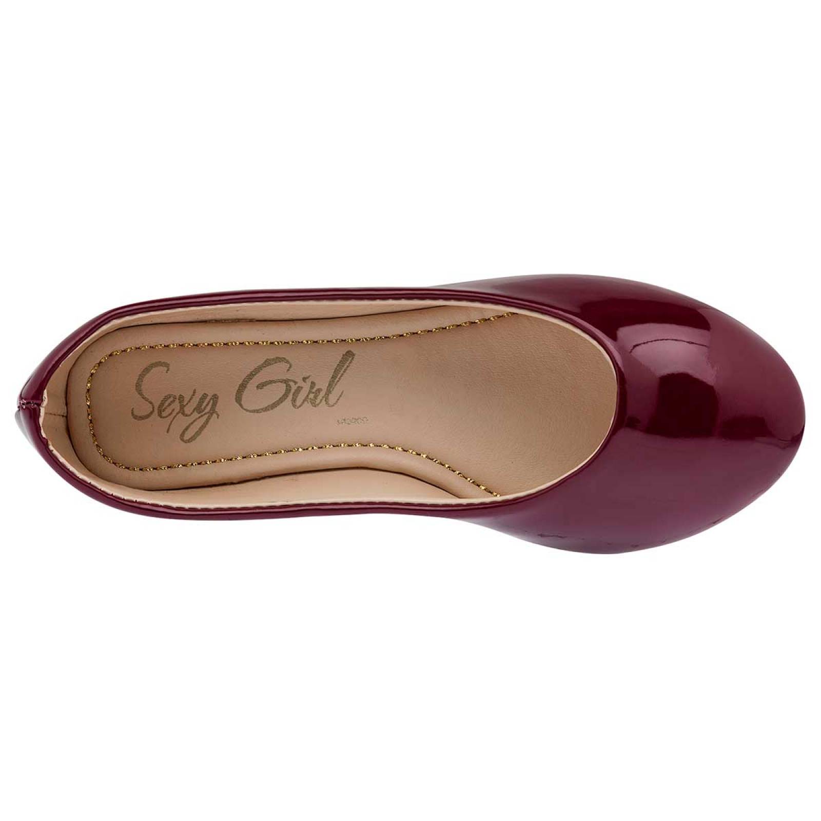 Balerina Mod 3402 Para Mujer Sexy girl Color Vino