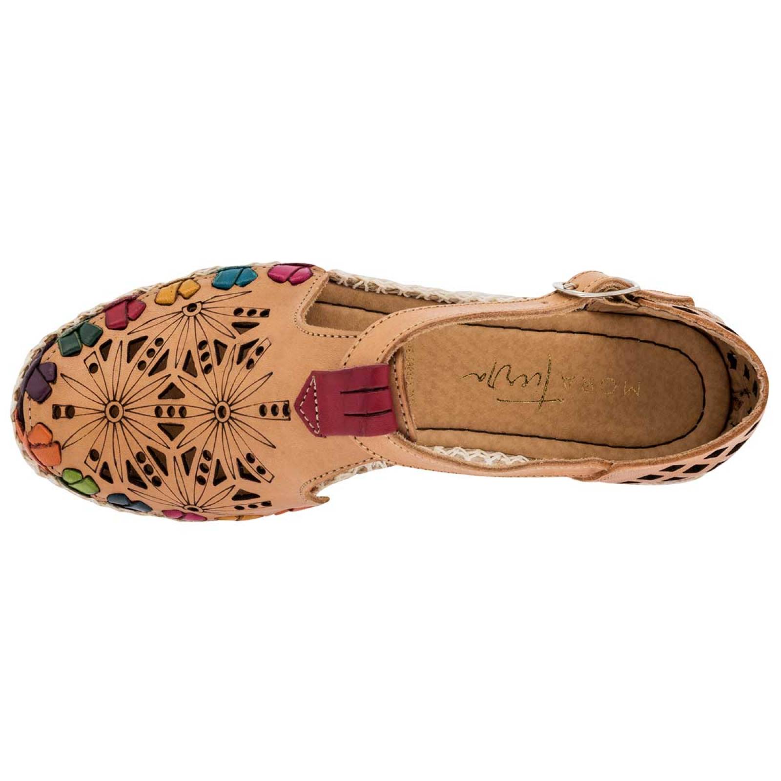 Sandalia Mod 161p1901 Para Mujer Mora tierra Color Beige