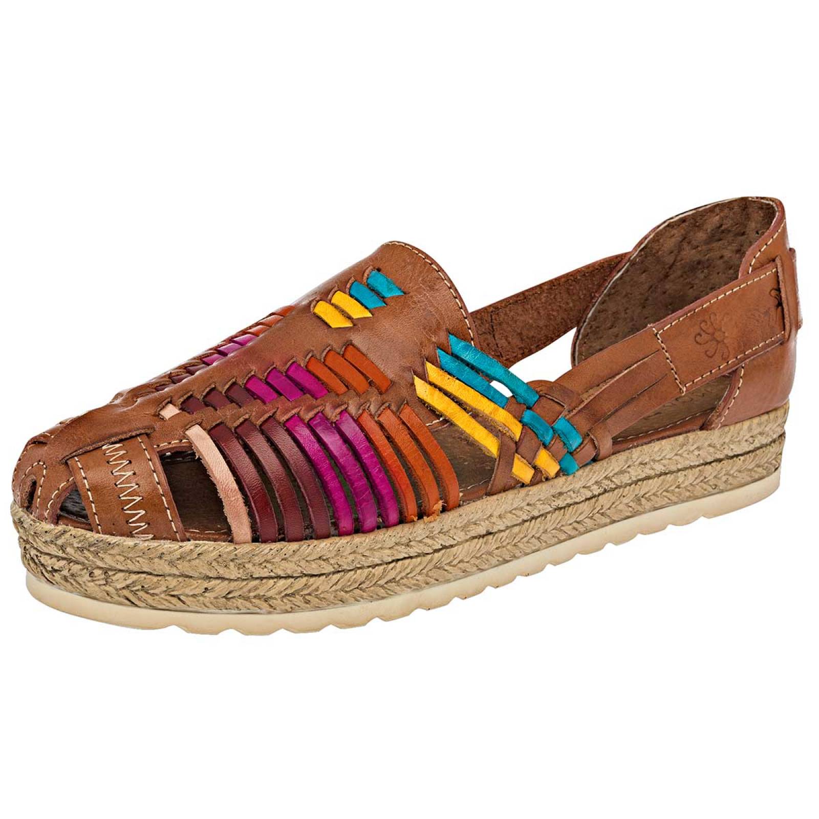 Sandalia Mod 163104m Para Mujer Mora tierra Color Camel