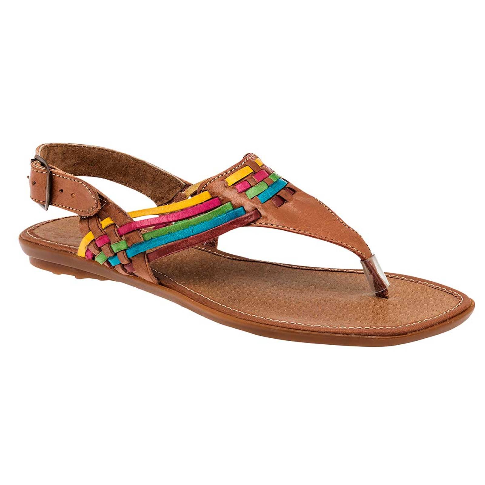 Sandalia Mod 163237 Para Mujer Mora tierra Color Camel