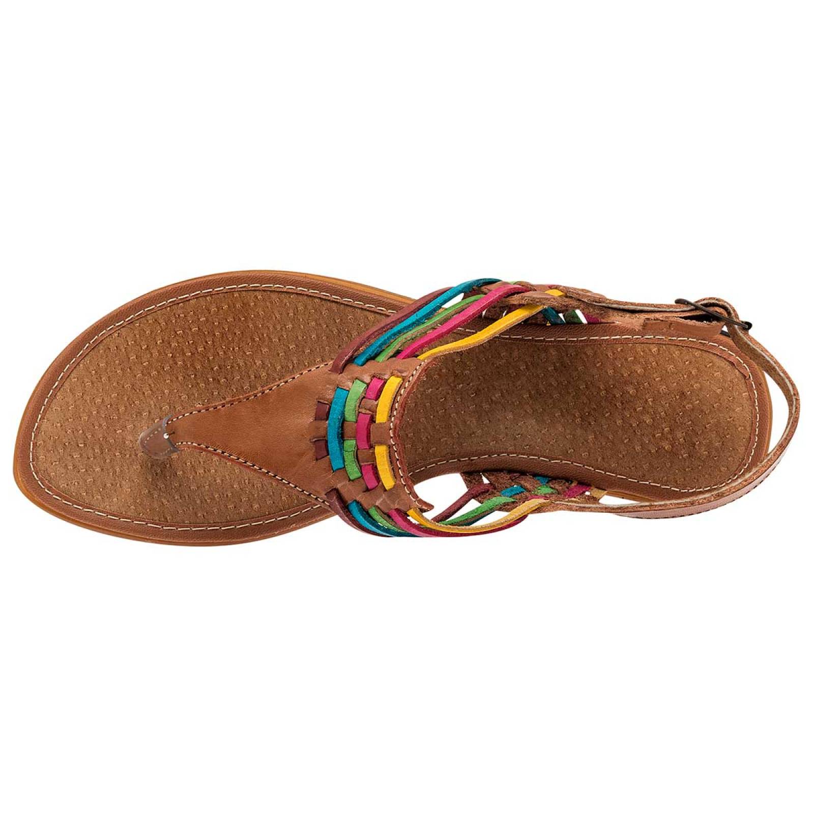 Sandalia Mod 163237 Para Mujer Mora tierra Color Camel