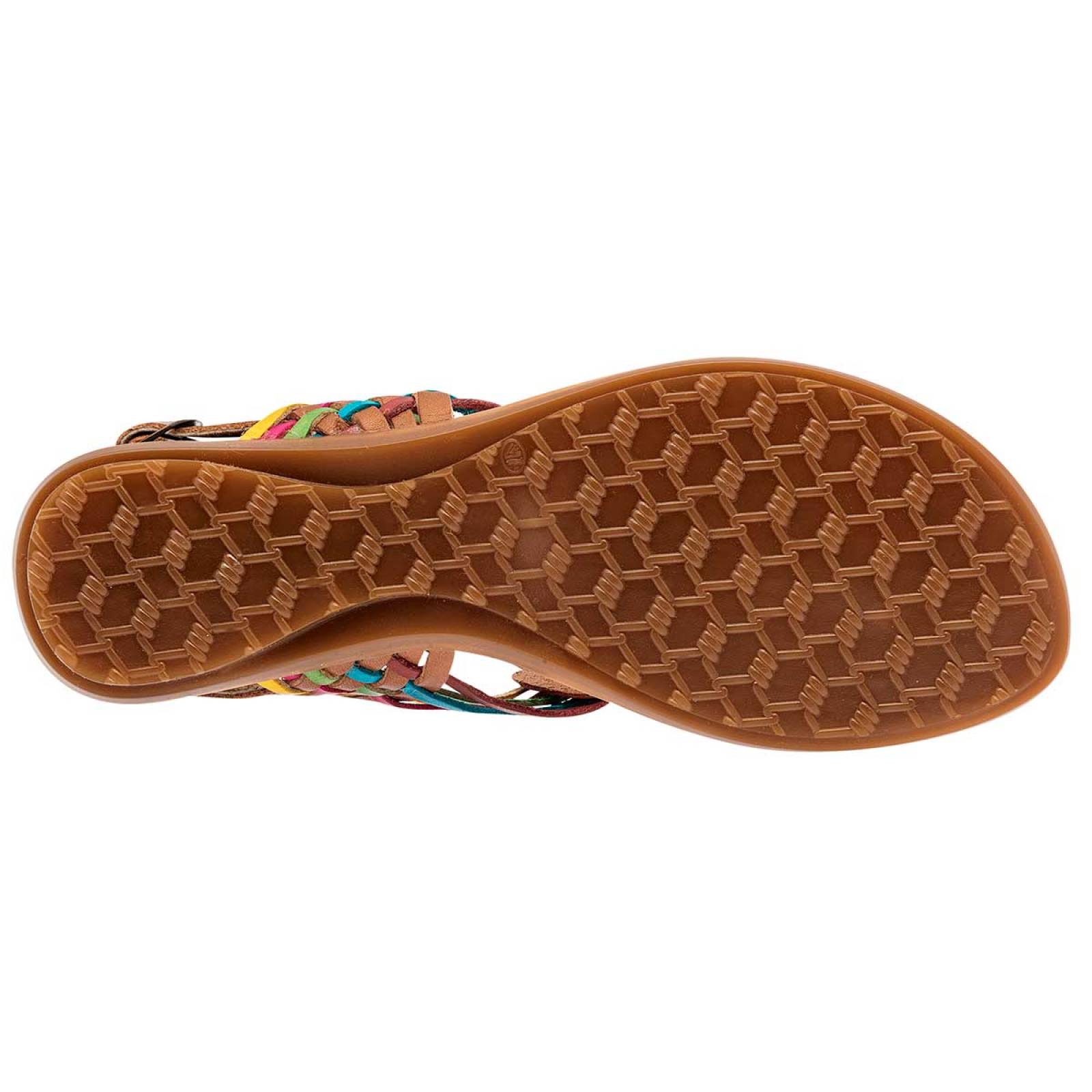 Sandalia Mod 163237 Para Mujer Mora tierra Color Camel