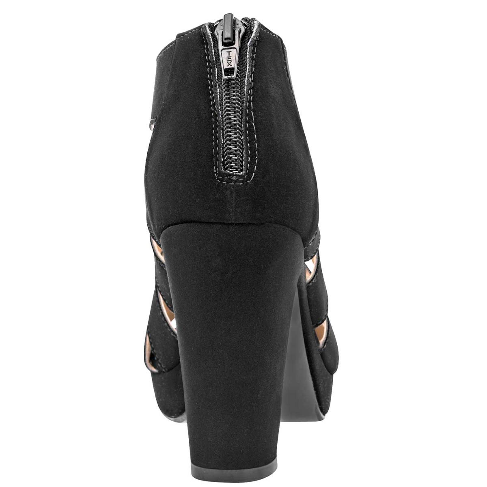 Zapatilla Mod 105018 Para Mujer Damita Color Negro