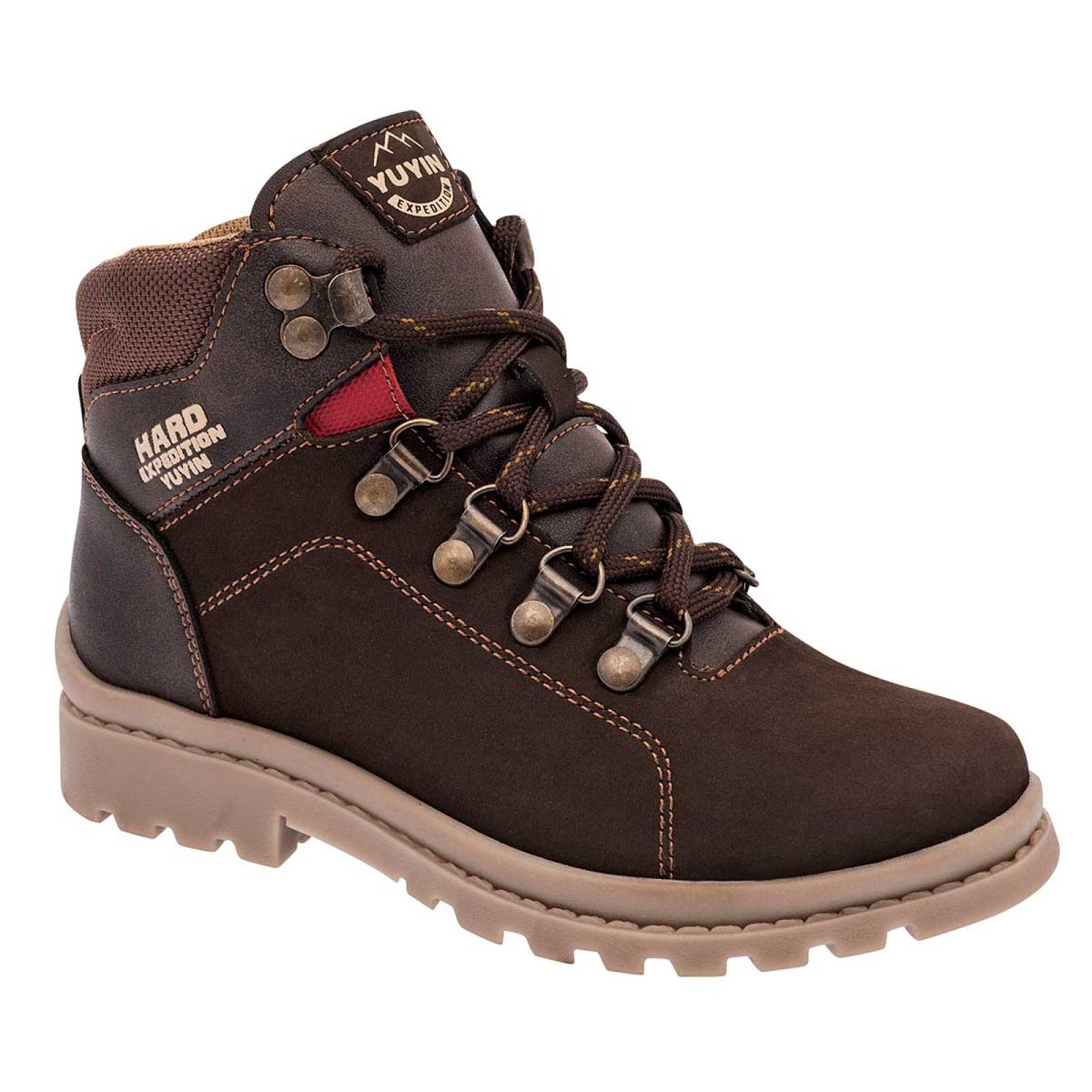 Bota y botin Mod 20381 Para Niño Yuyin Color Cafe