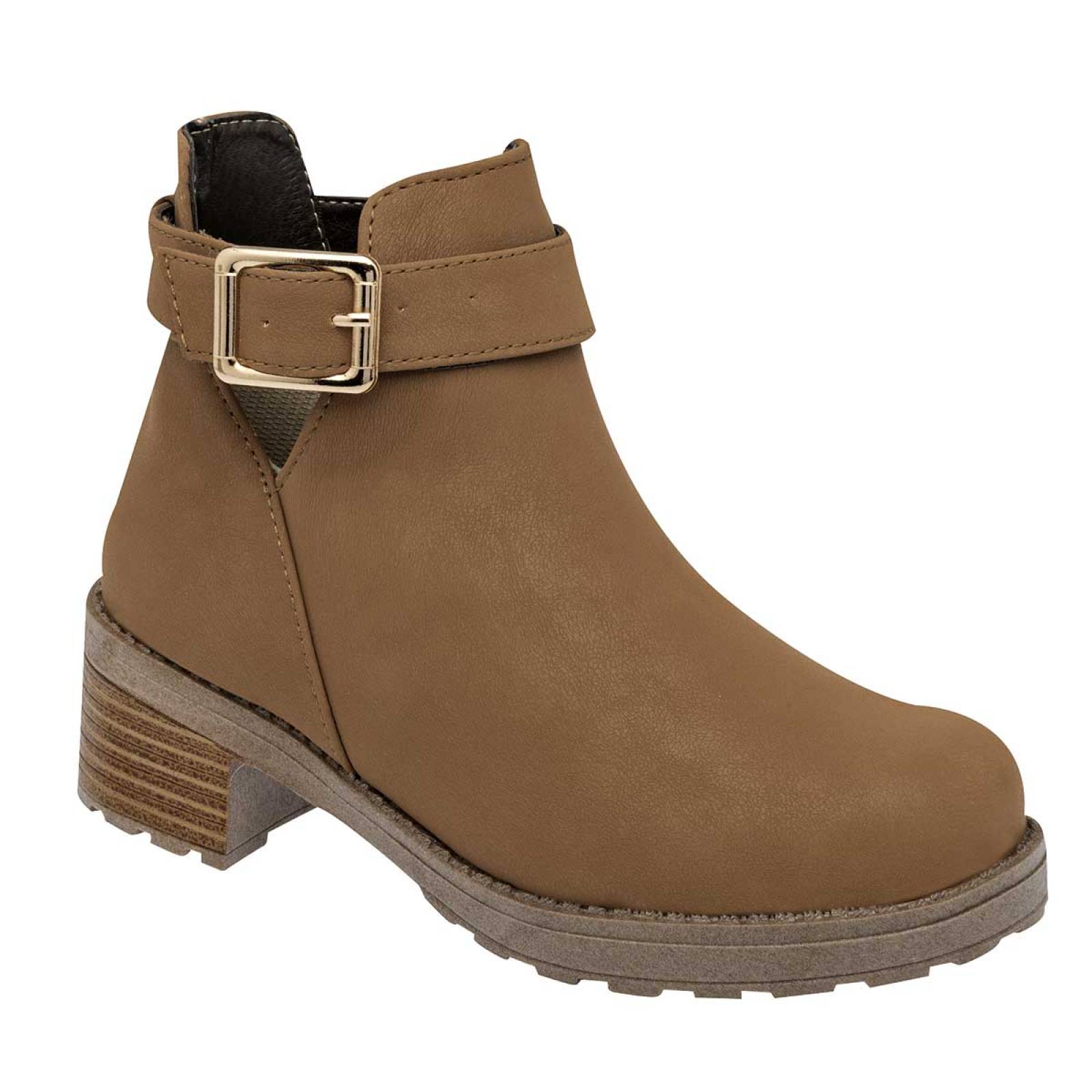 Bota y botin Mod 510 Para Niña Ninas fashion Color Camel