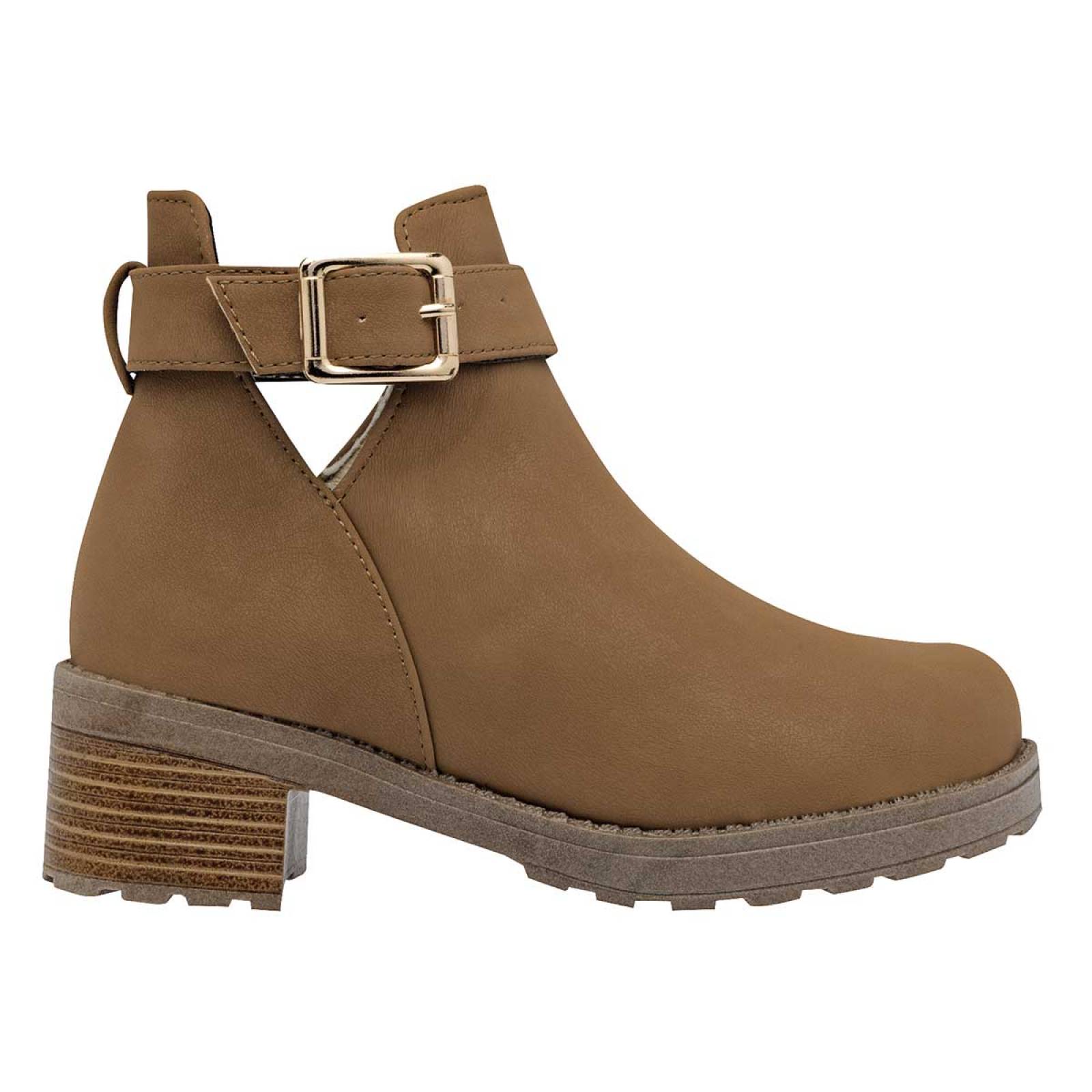 Bota y botin Mod 510 Para Niña Ninas fashion Color Camel
