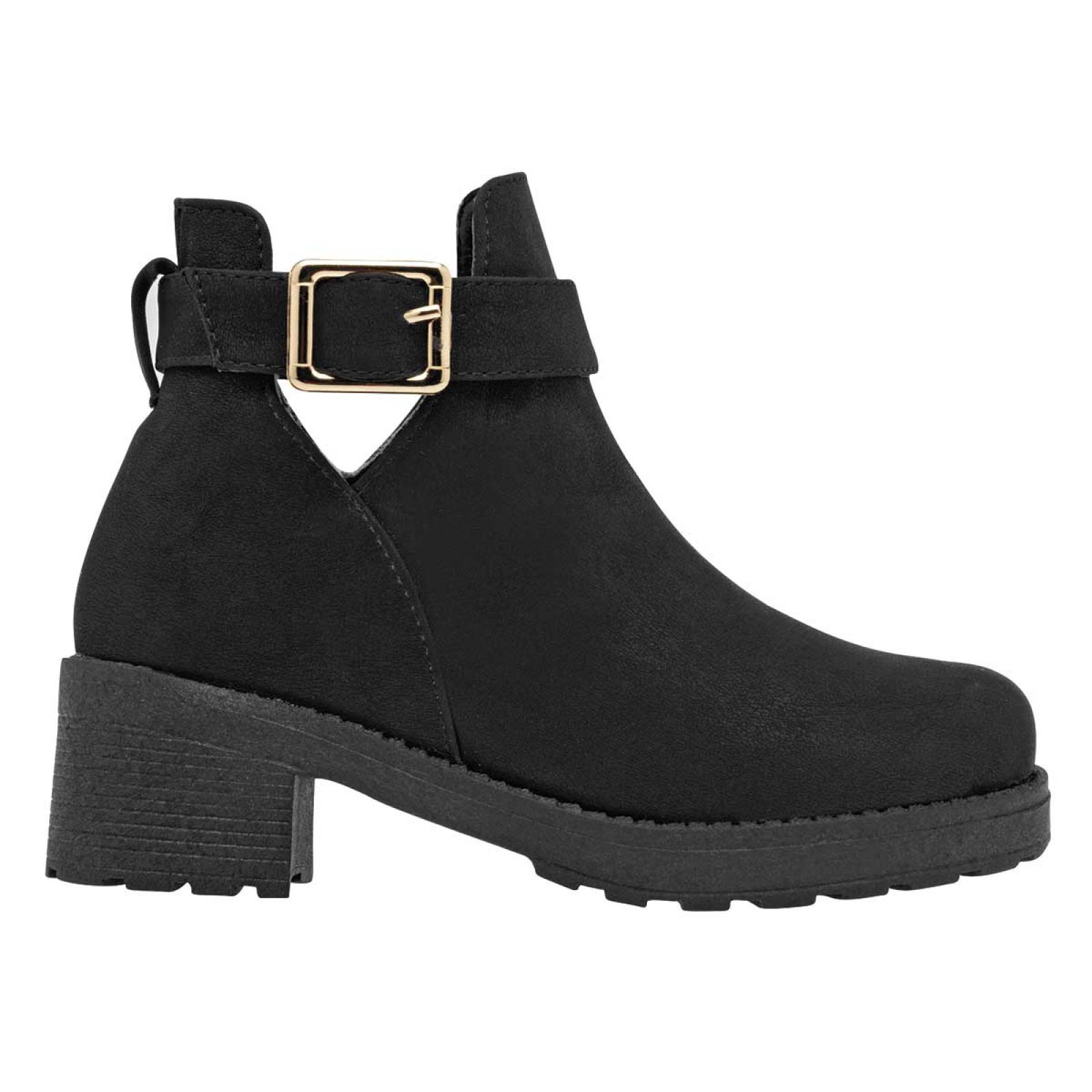 Bota y botin Mod 510 Para Niña Ninas fashion Color Negro