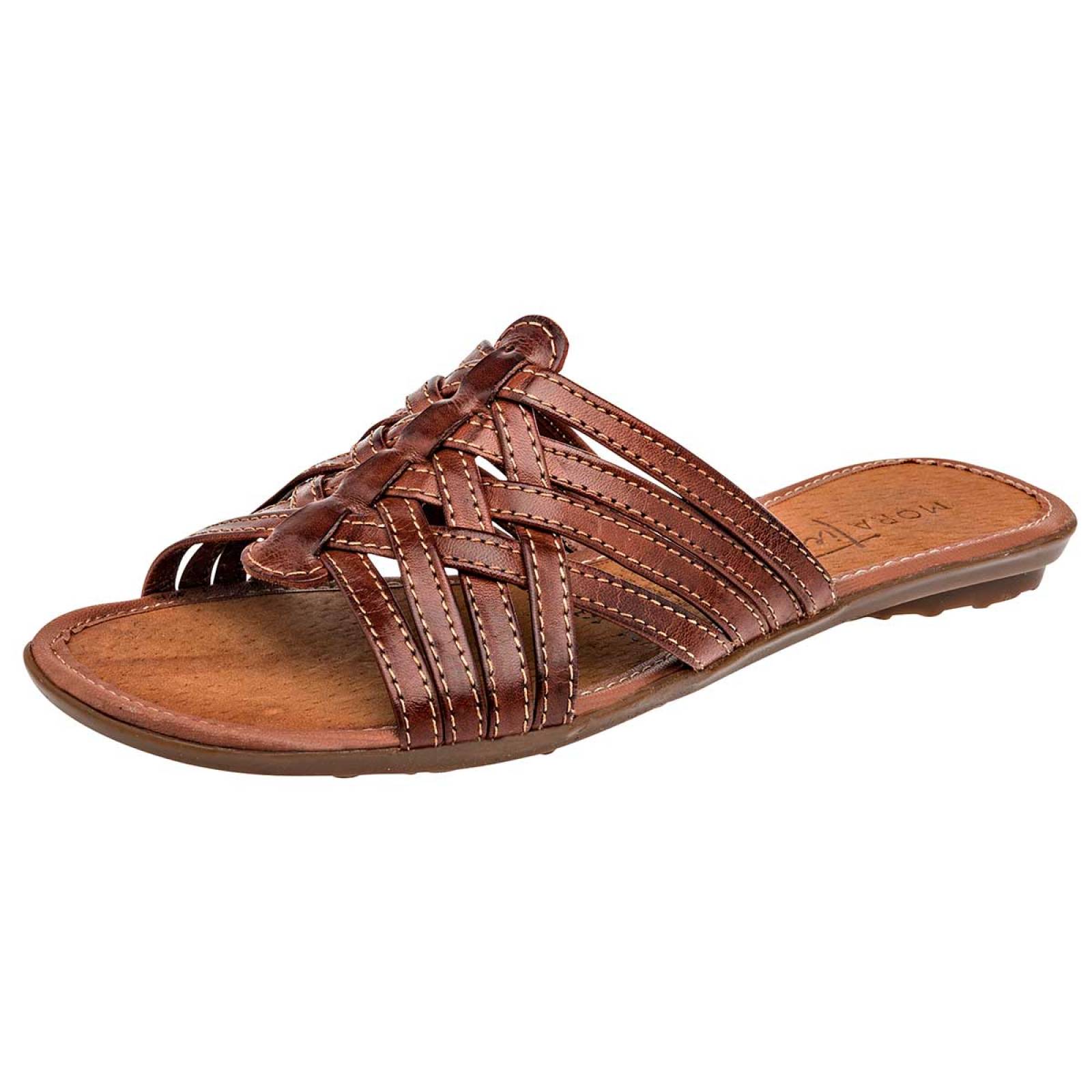 Sandalia Mod 163205 Para Mujer Mora tierra Color Camel