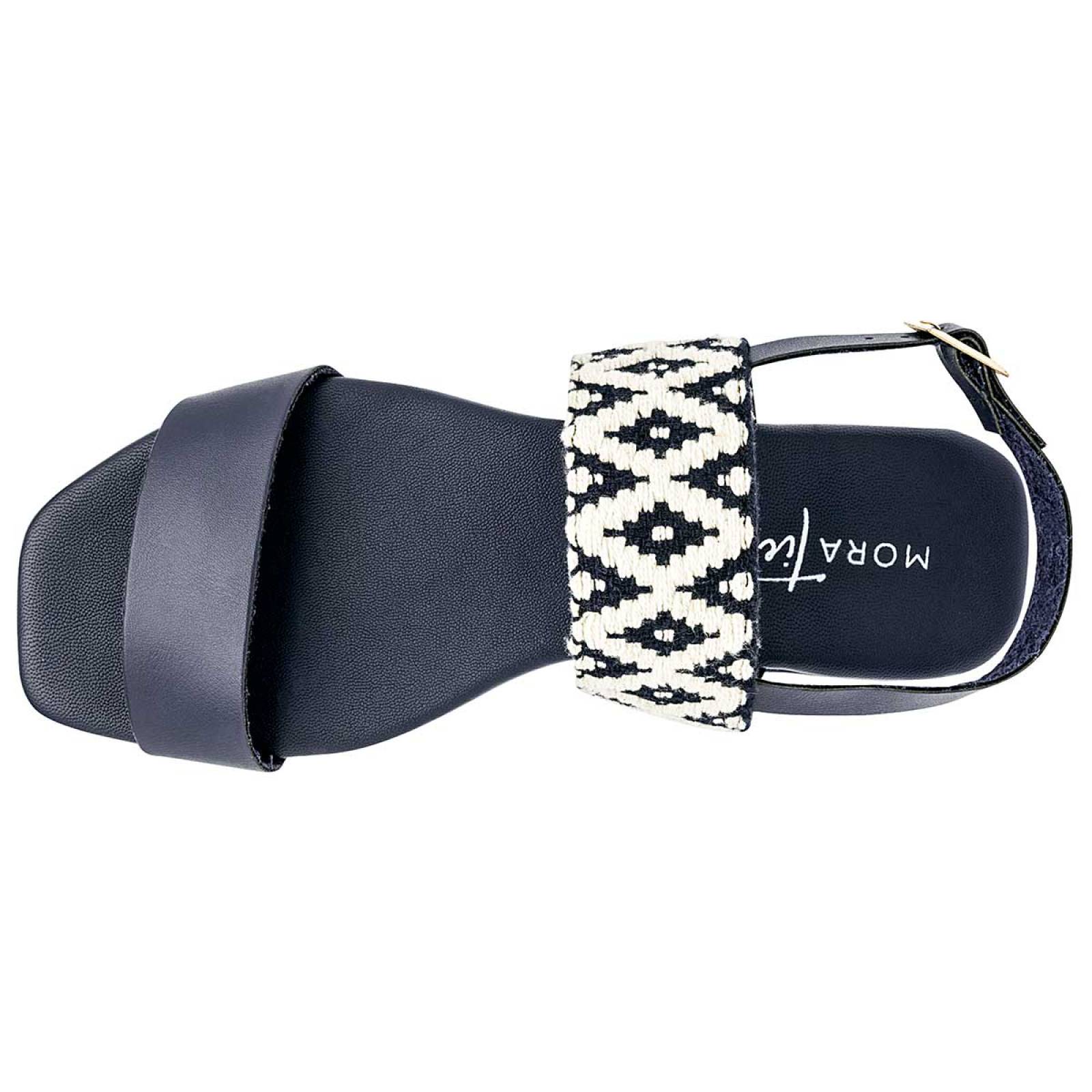 Sandalia Mod 1782002 Para Mujer Mora tierra Color Marino