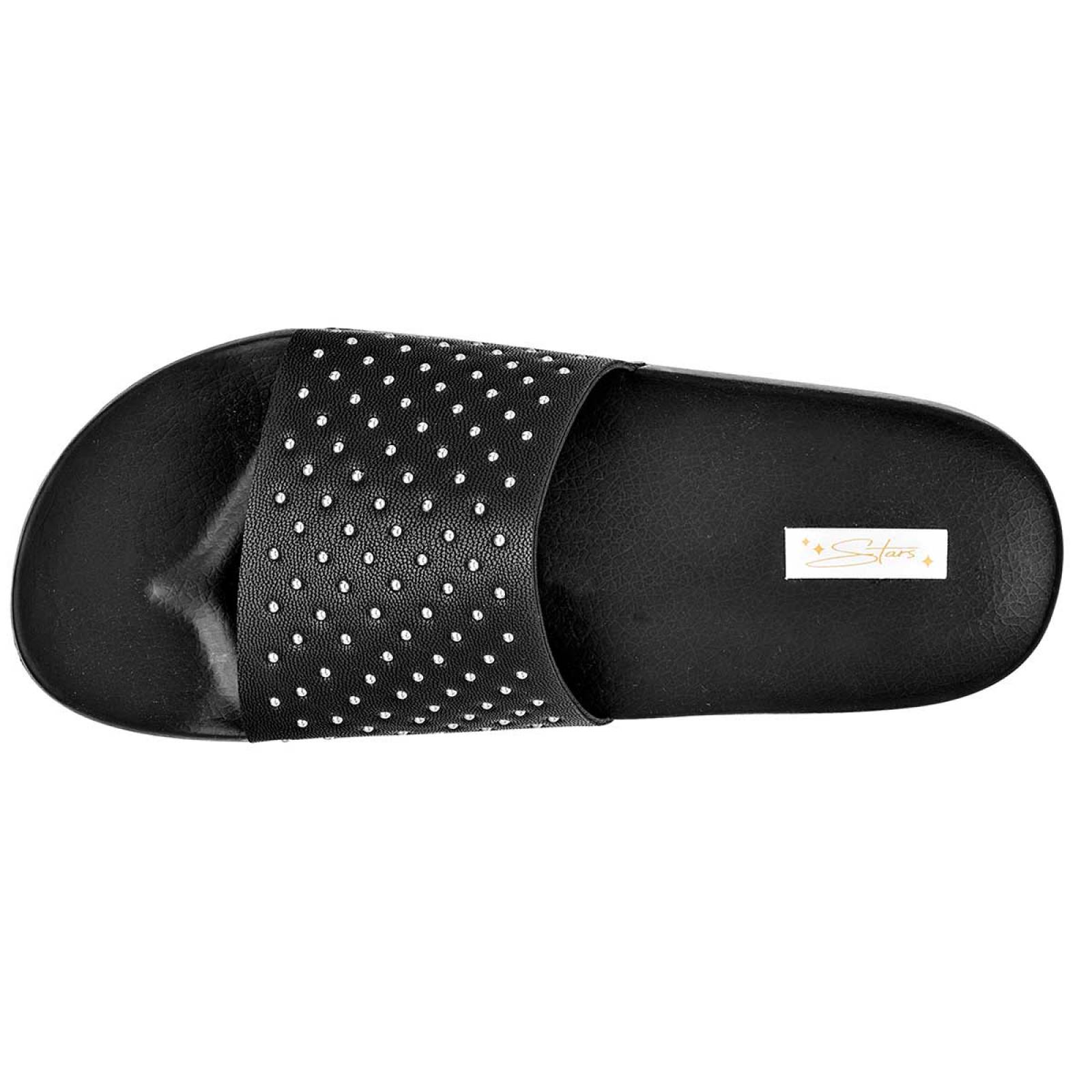 Sandalia Mod 8632 Para Mujer Stars of the world Color Negro
