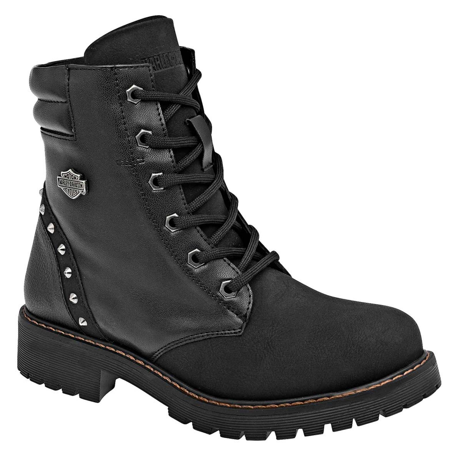 Bota y botin Mod Margot Para Mujer Harley davidson Color Negro