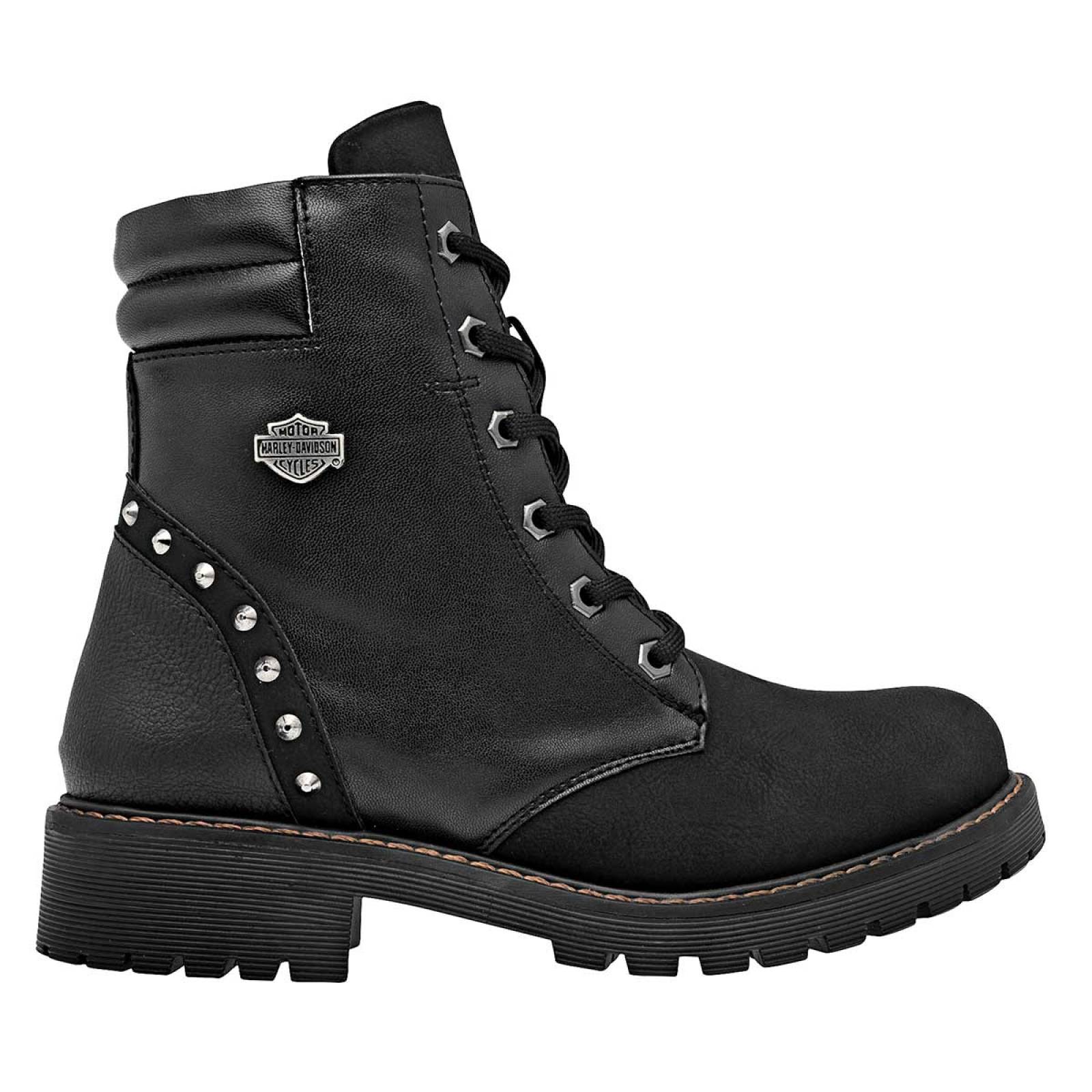Bota y botin Mod Margot Para Mujer Harley davidson Color Negro