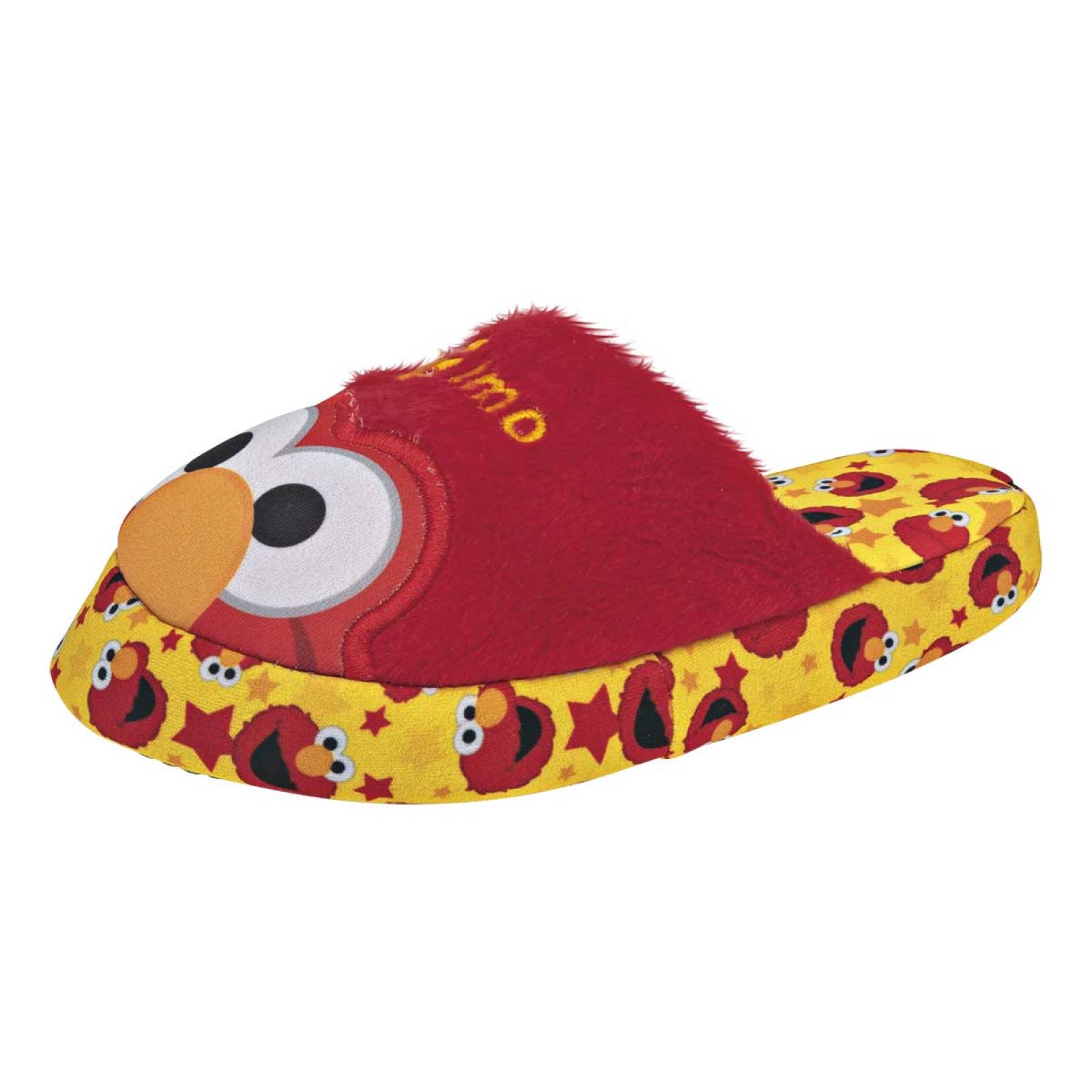 Pantufla Mod 932001a Para Niño Plaza sesamo Color Rojo
