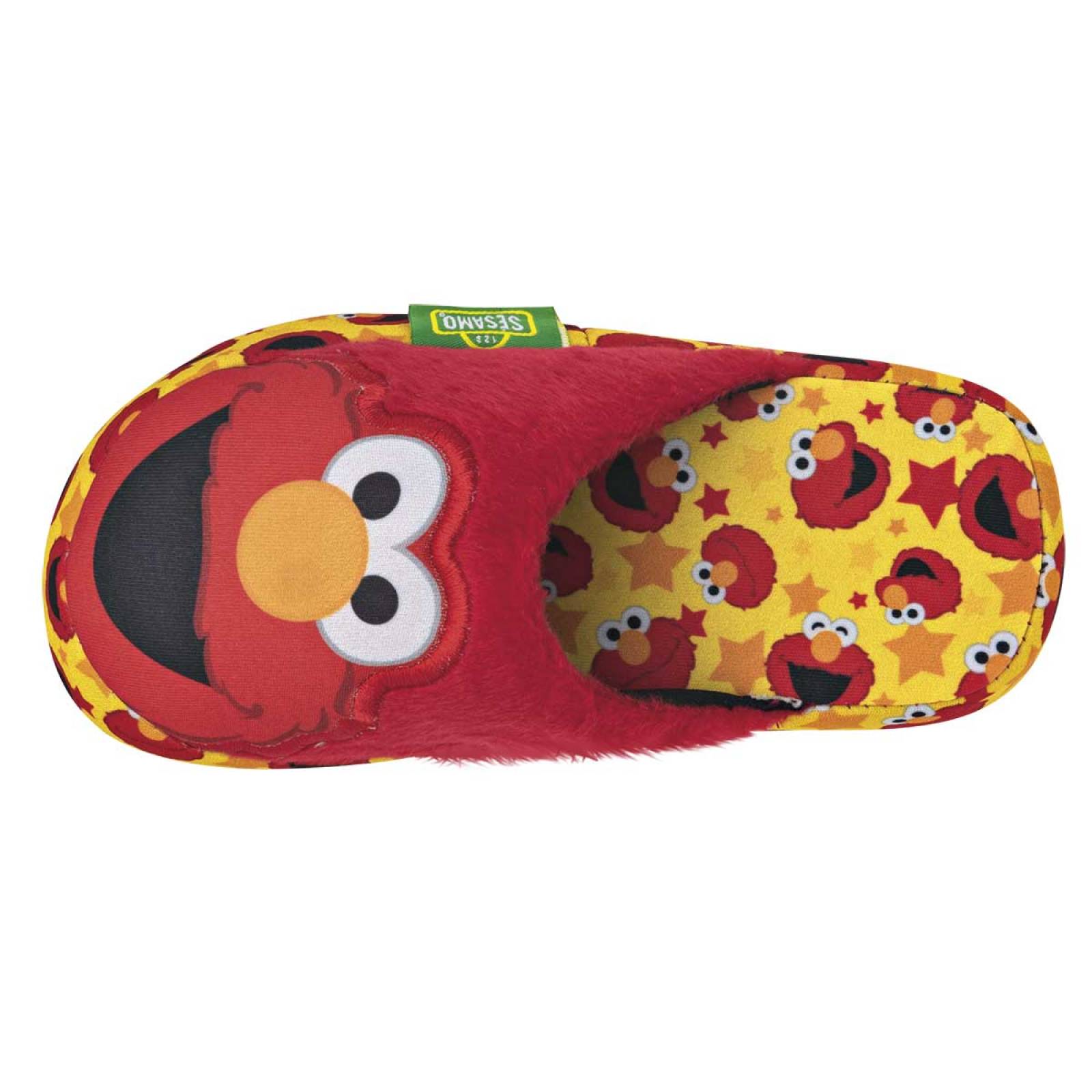 Pantufla Mod 932001a Para Niño Plaza sesamo Color Rojo