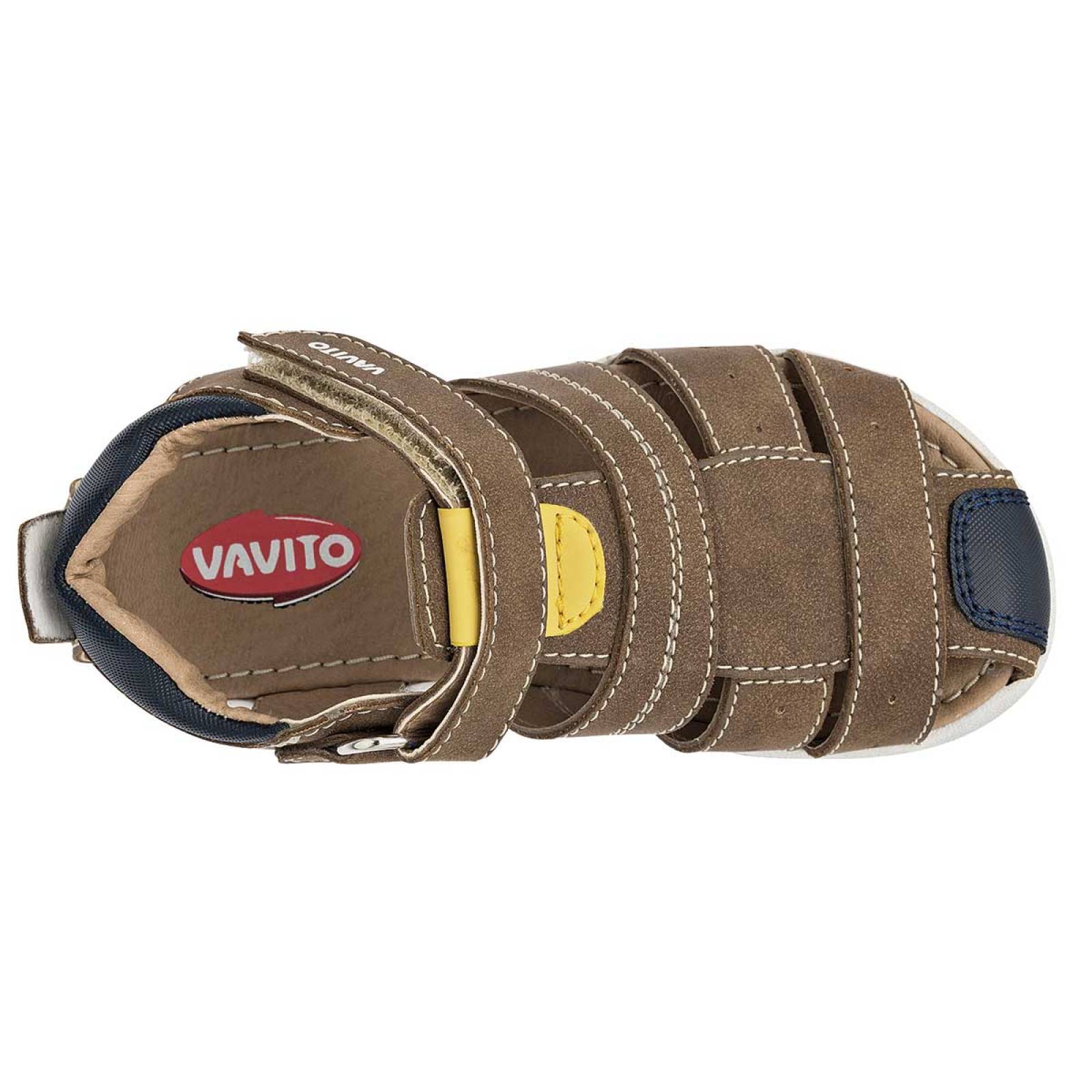 Sandalia Mod V9604 Para Niño Vavito Color Camel