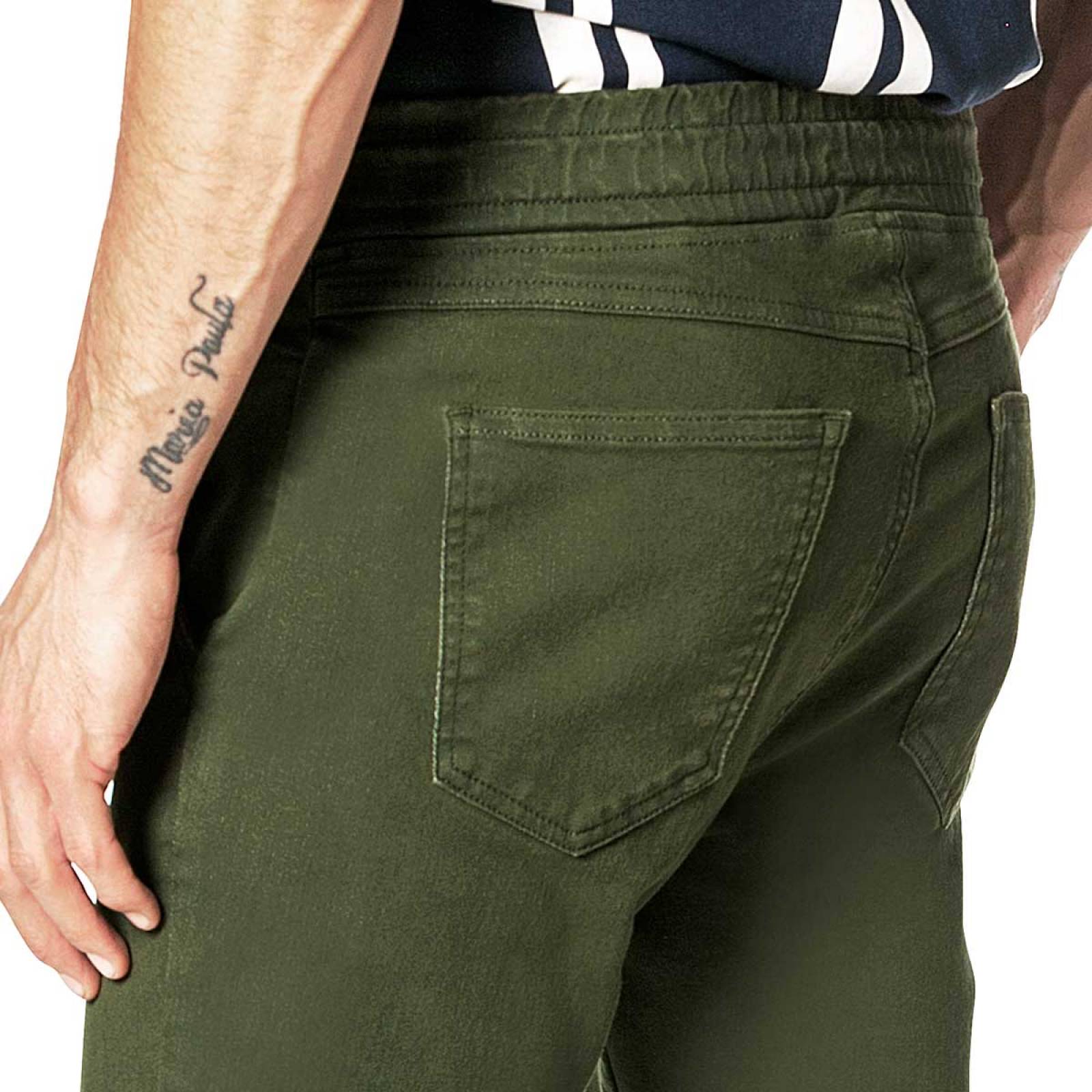 Pantalon olivo online hombre