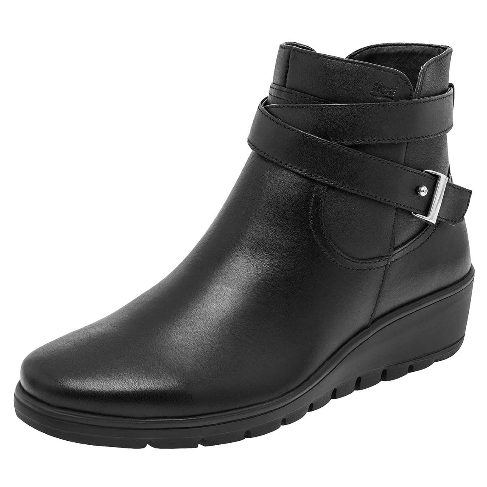 Bota y botin Mod 104815 Para Mujer Flexi Color Negro
