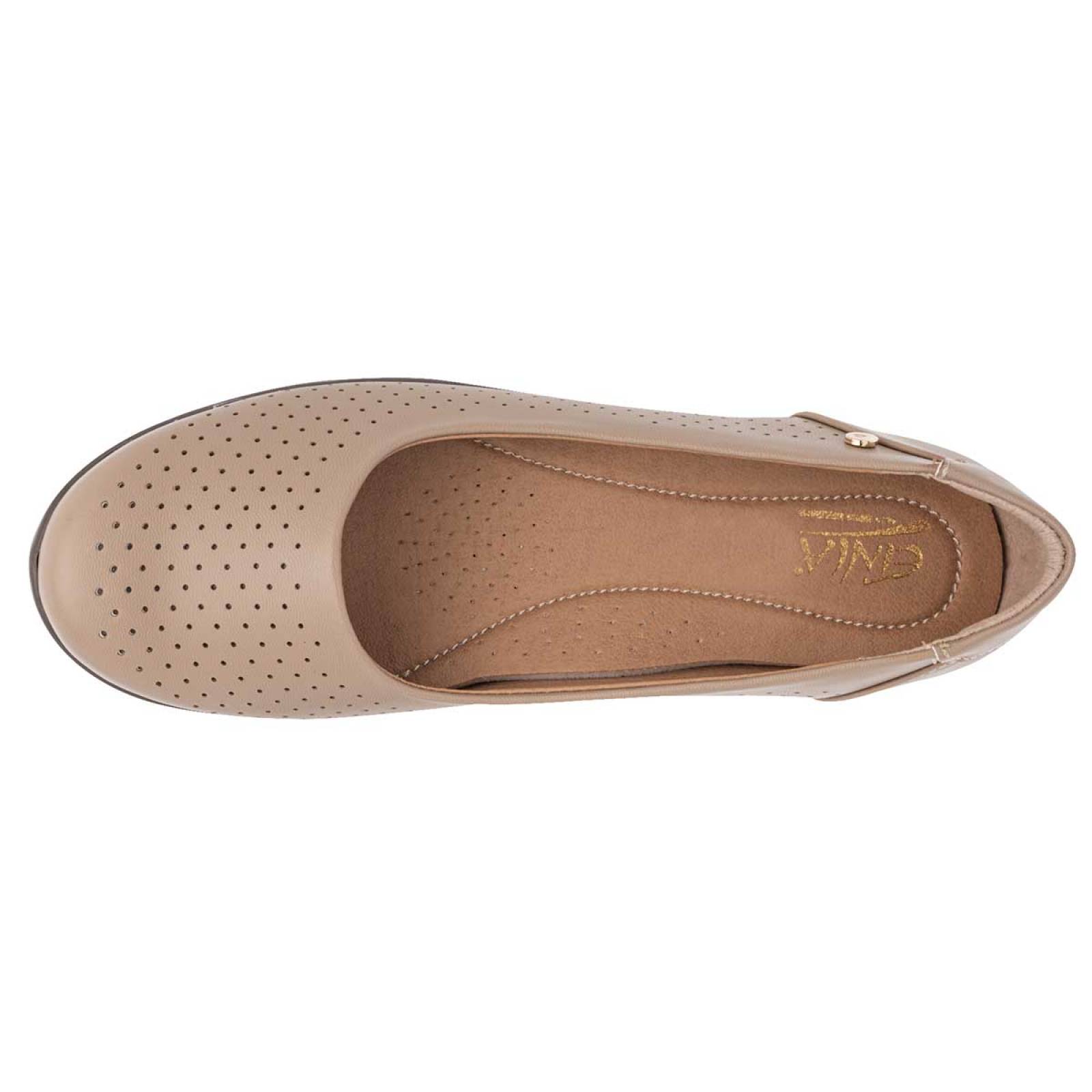 Zapato confort Mod 9406 Para Mujer Etnia Color Beige