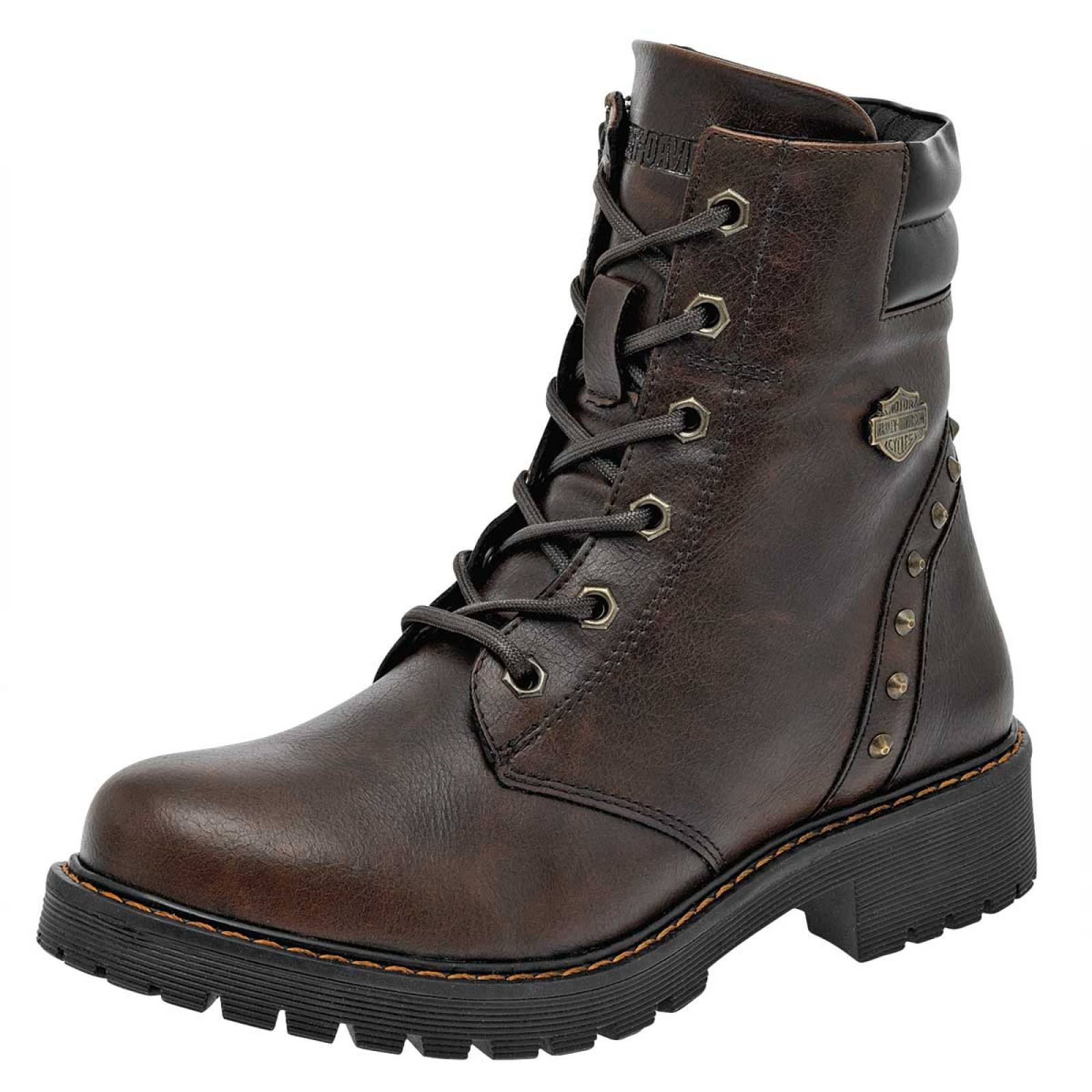 Bota Y Botin Mod Margot Para Mujer Harley Davidson Color Cafe