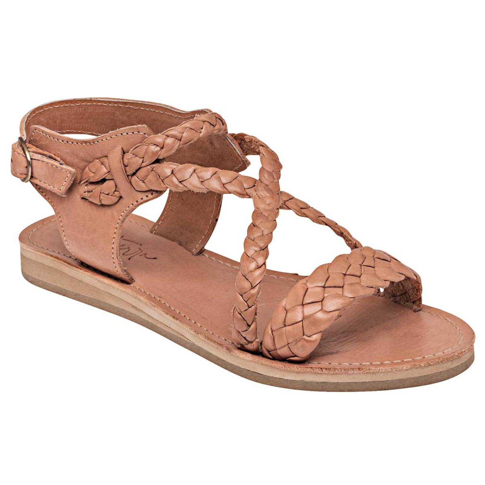 Sandalia Mod 1662027 Para Mujer Mora tierra Color Camel