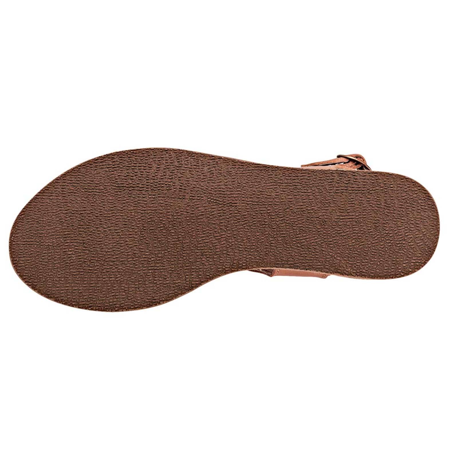 Sandalia Mod 1662027 Para Mujer Mora tierra Color Camel
