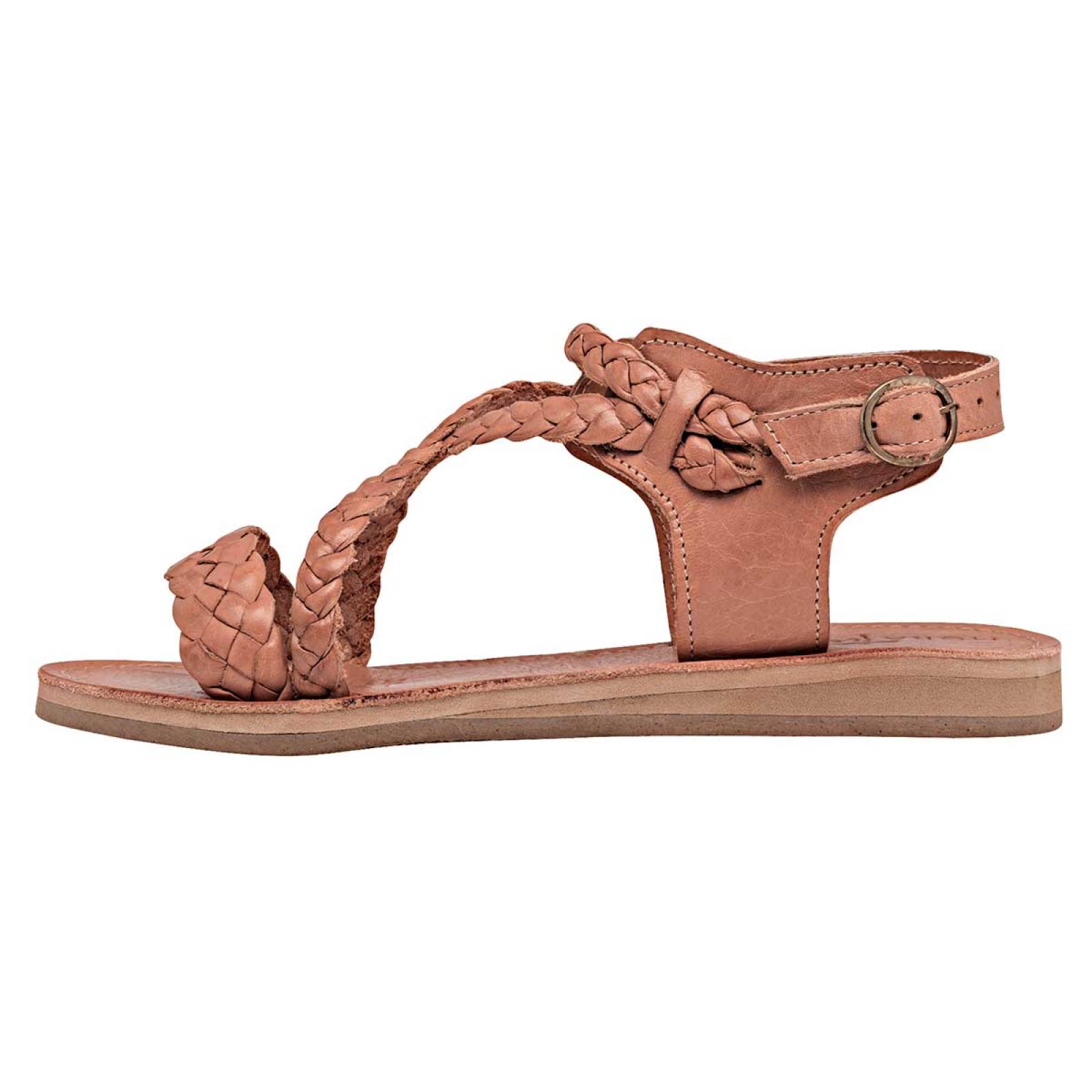 Sandalia Mod 1662027 Para Mujer Mora tierra Color Camel