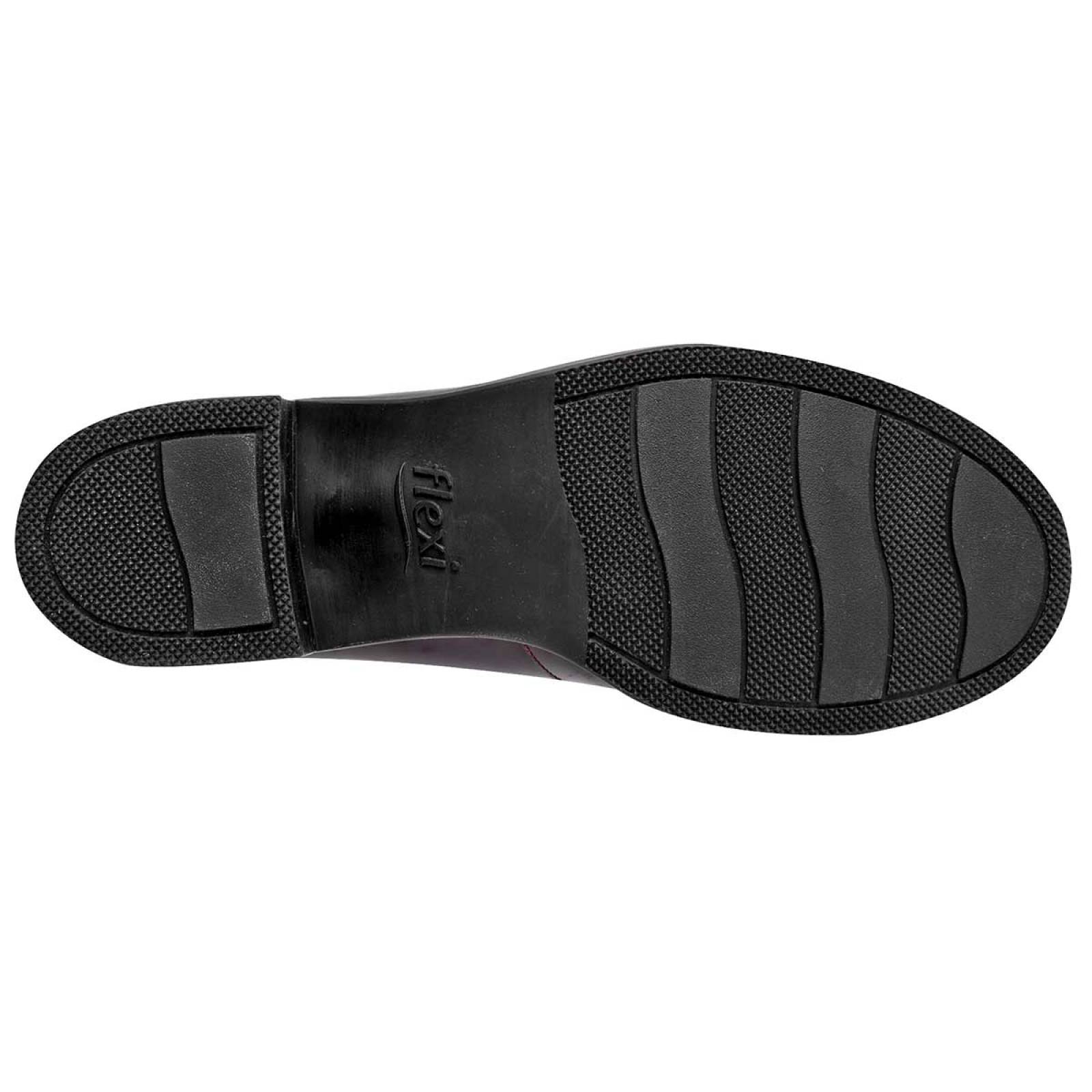 Zapato casual Mod 119502 Para Mujer Flexi Color Vino
