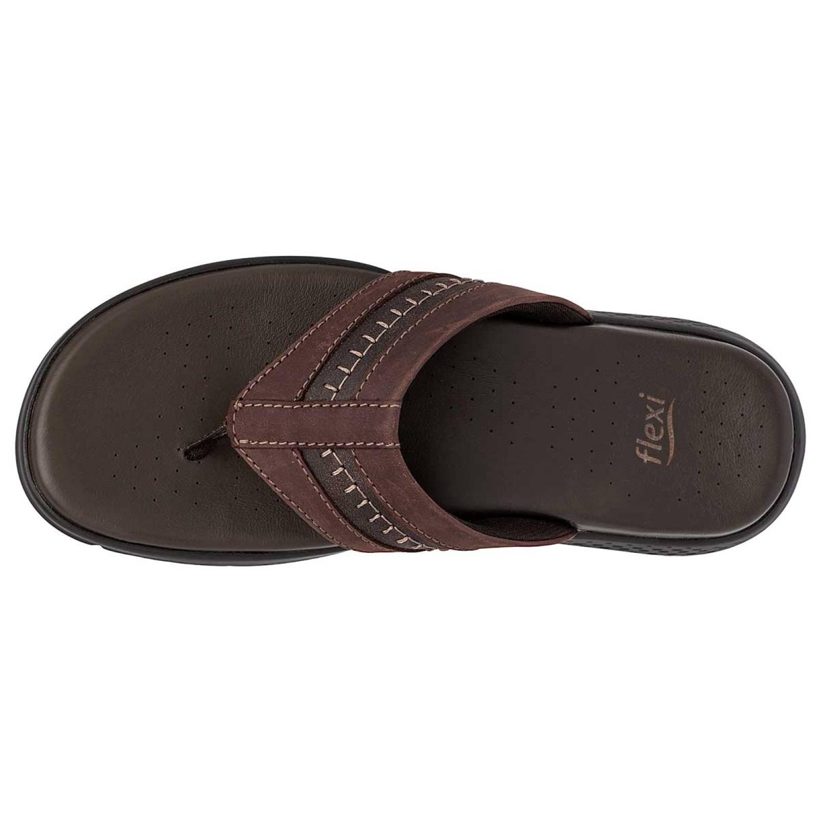 Sandalia Mod 400019 Para Hombre Flexi Color Cafe