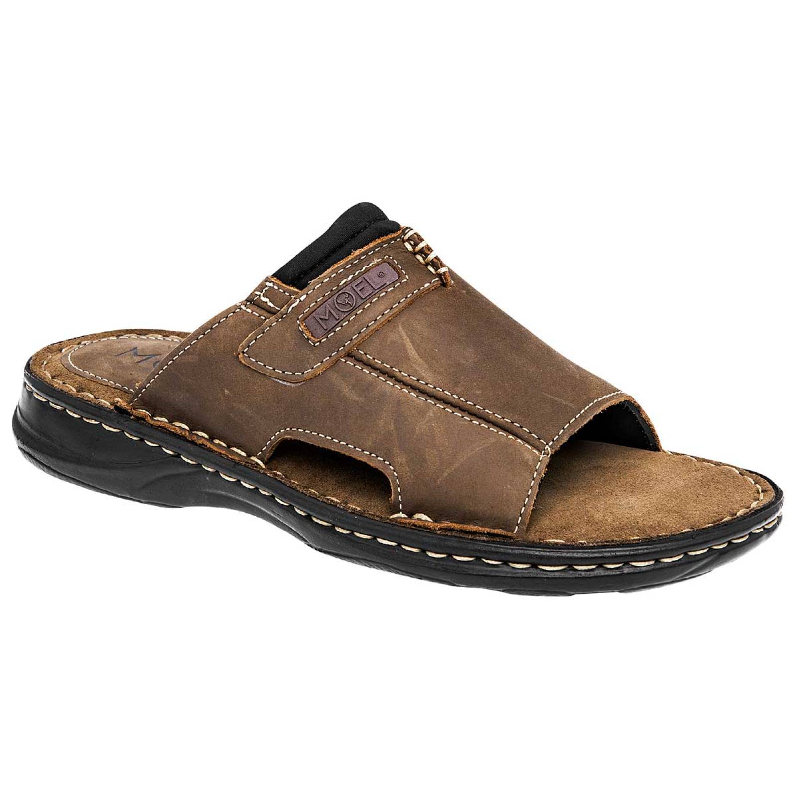 Sandalia Mod 415 Para Hombre Moel Color Cafe