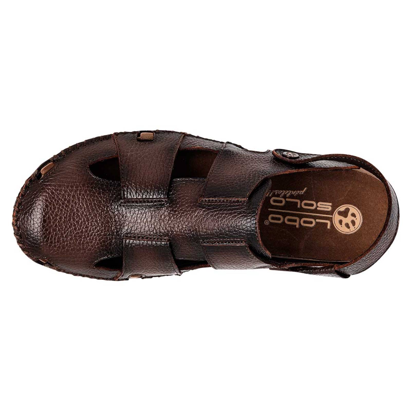 Sandalia Mod 6249b Para Hombre Lobo solo Color Cafe