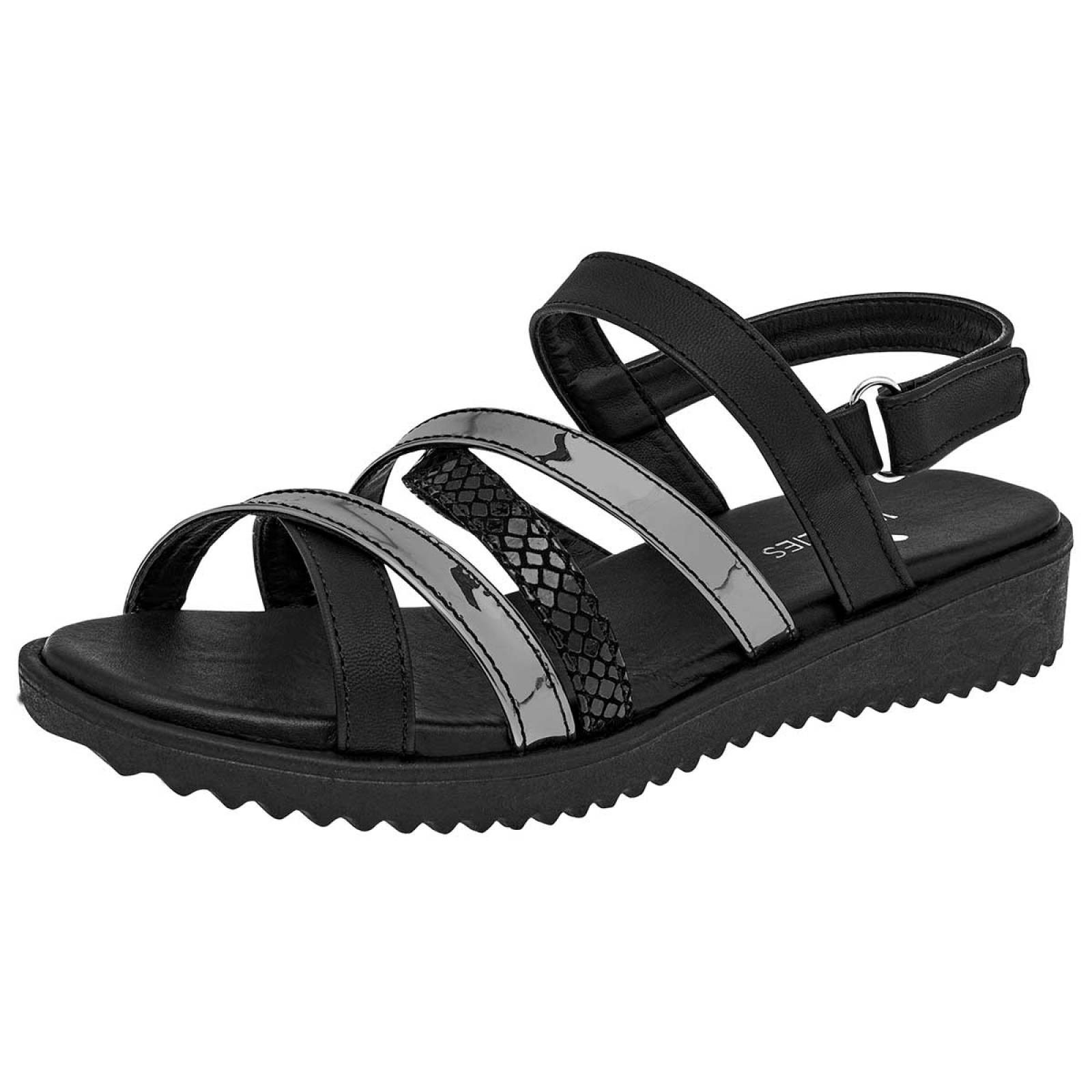 Sandalia Woolies Negro 117376