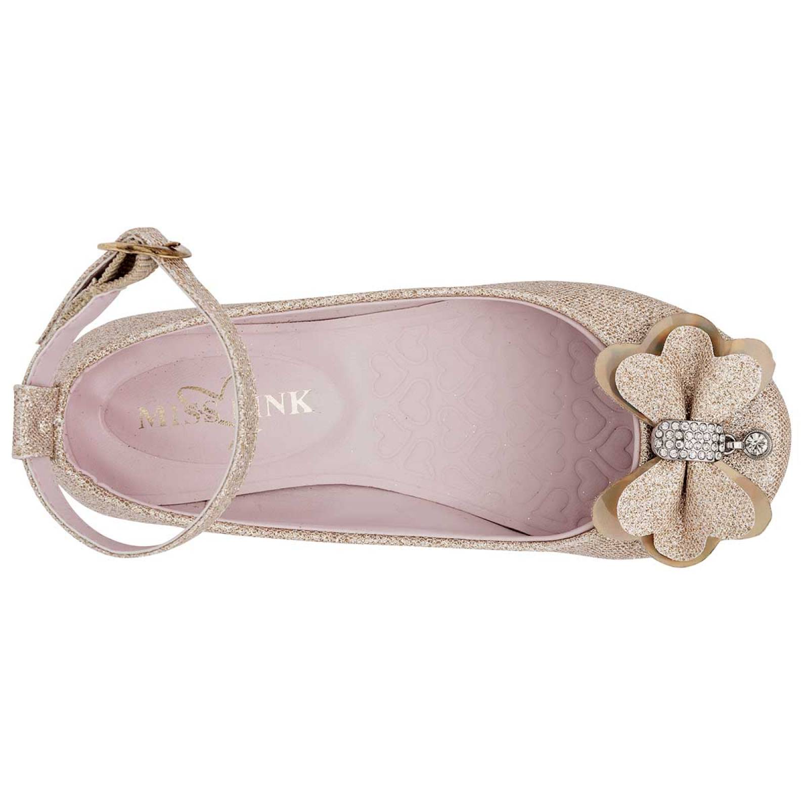 Zapato graduación Miss pink Oro 112536
