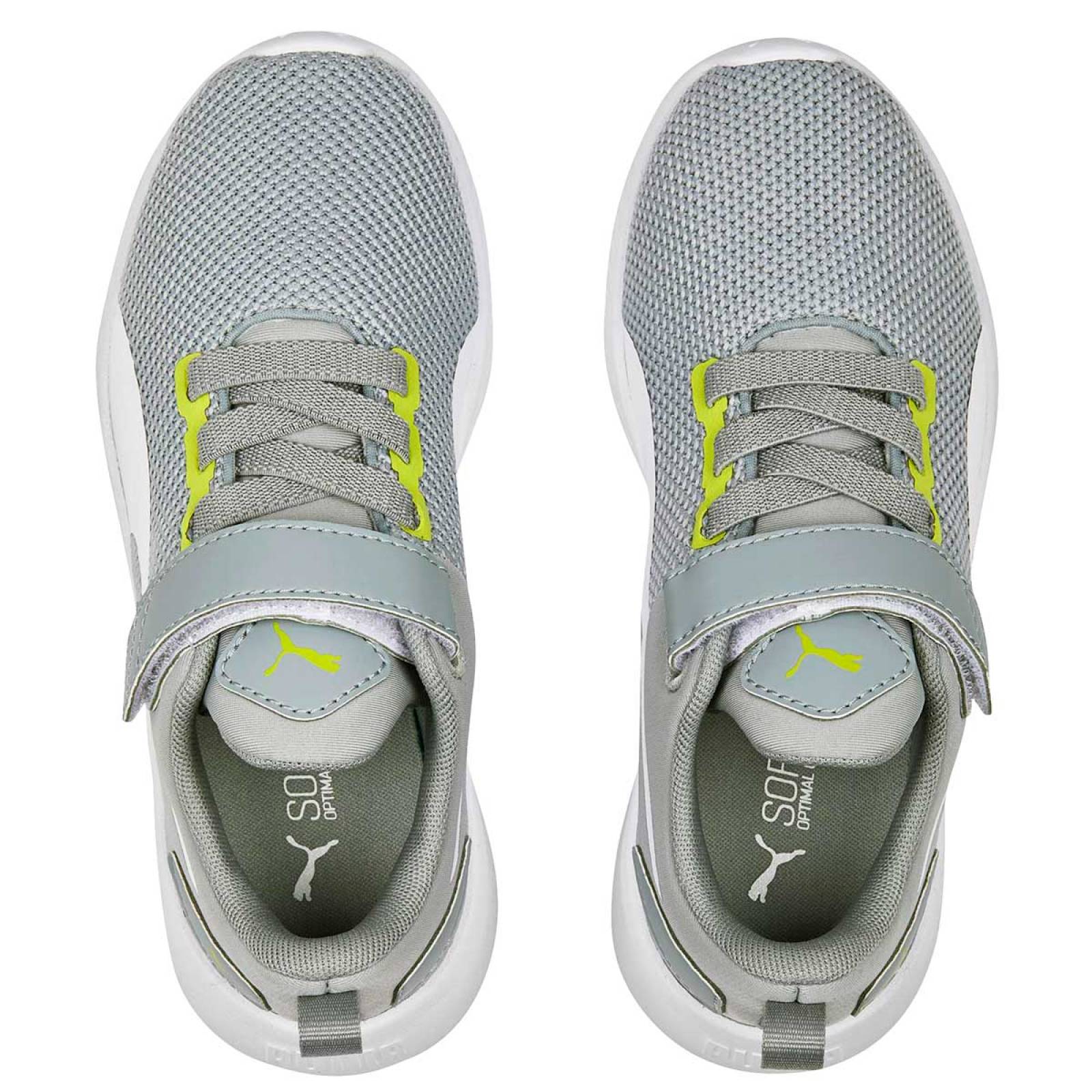 Tenis Mod 19292936 Para Niño Puma Color Gris