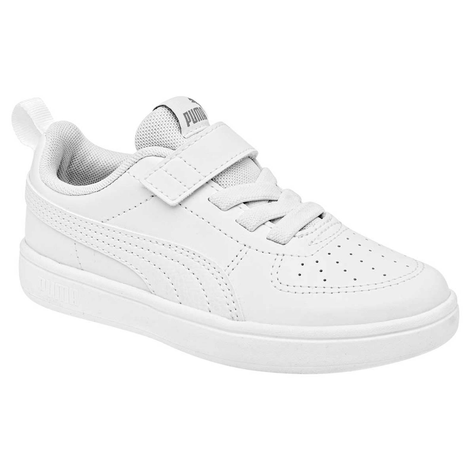 Tenis Mod 38583601 Para Niño Puma Color Blanco