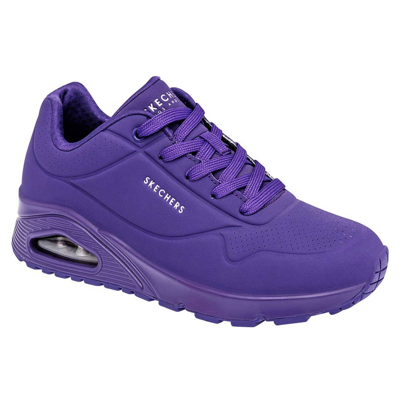 Tenis Mod 73667pur Para Mujer Skechers Color Morado
