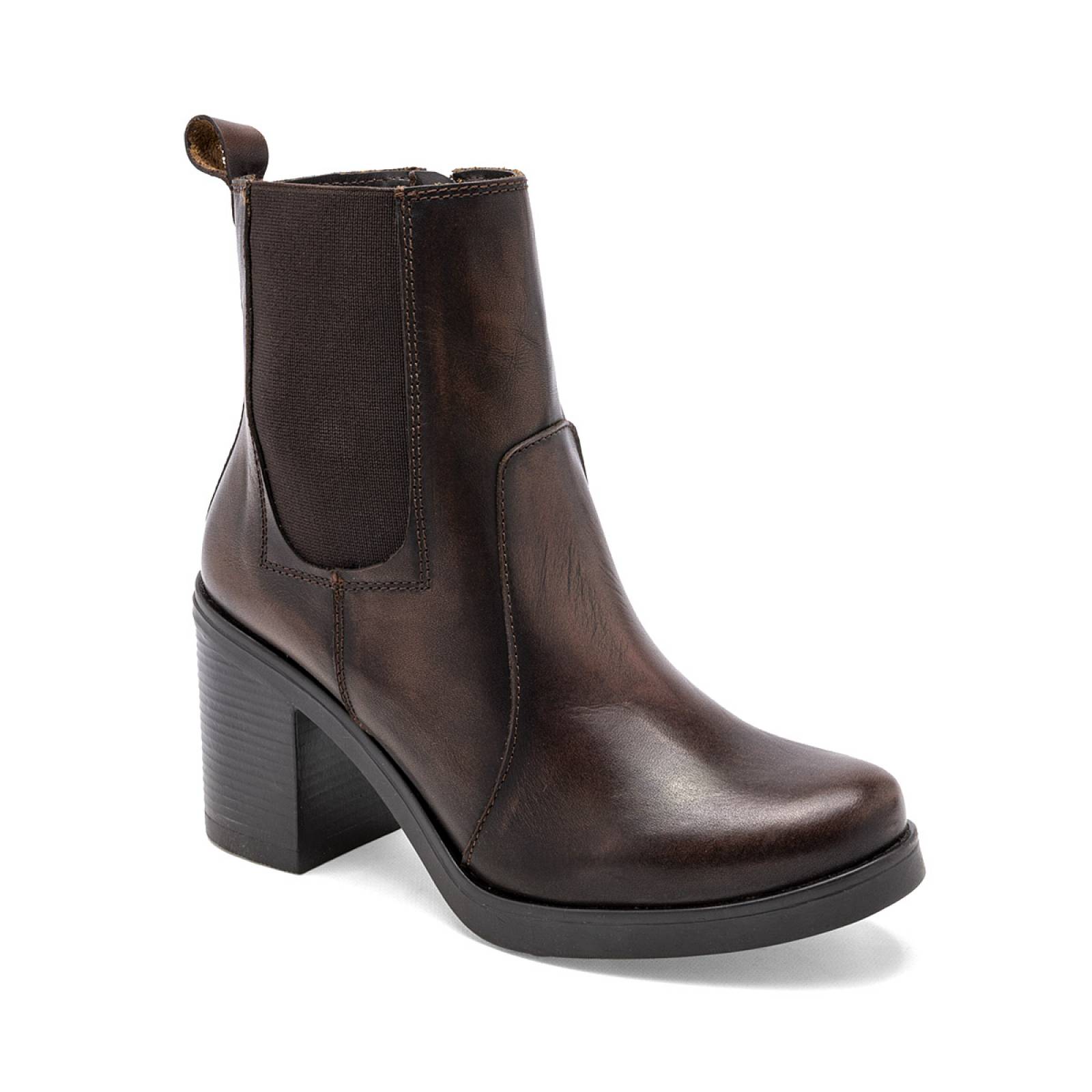 Bota y botin Mod 20051 Para Mujer Seducta Color Cafe