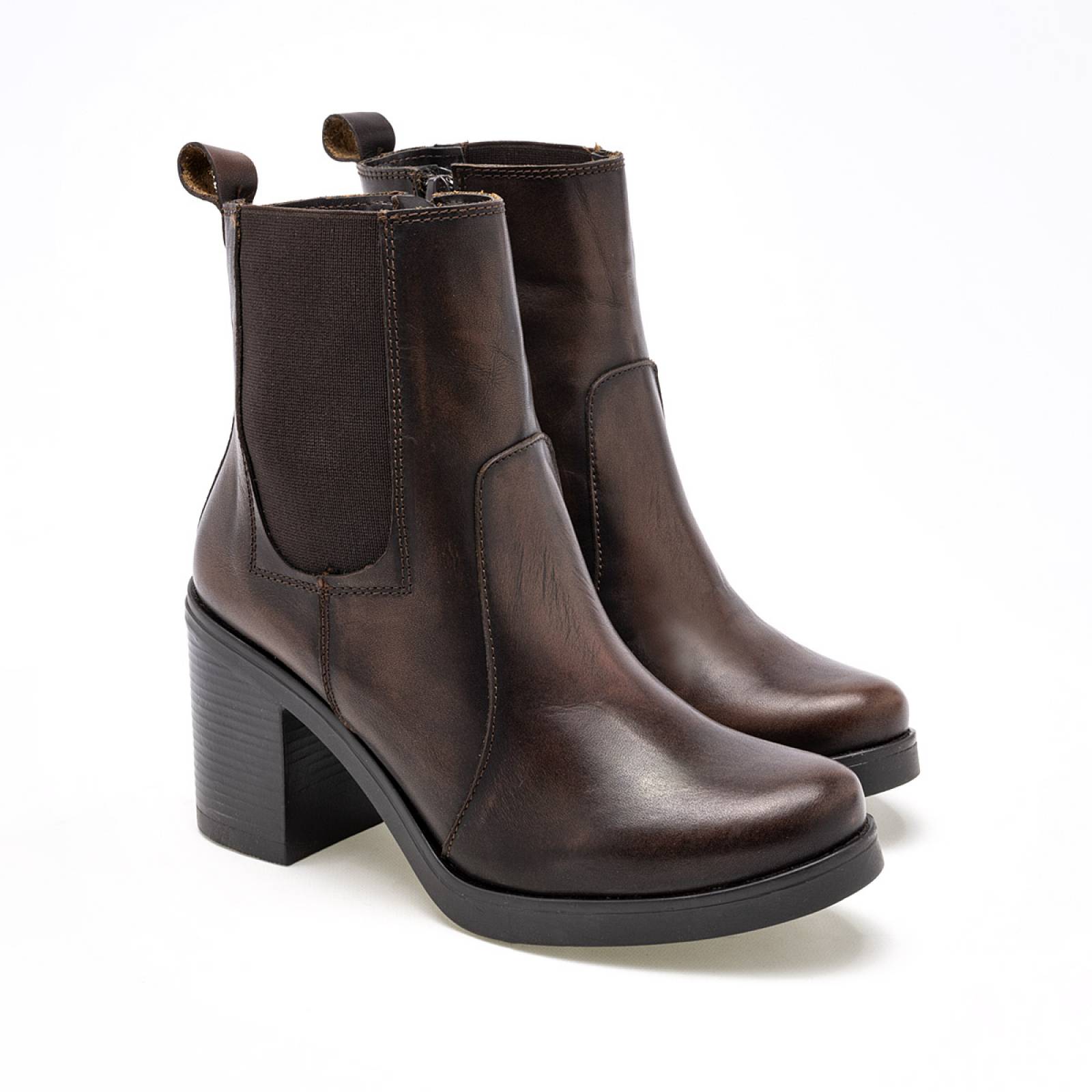 Bota y botin Mod 20051 Para Mujer Seducta Color Cafe