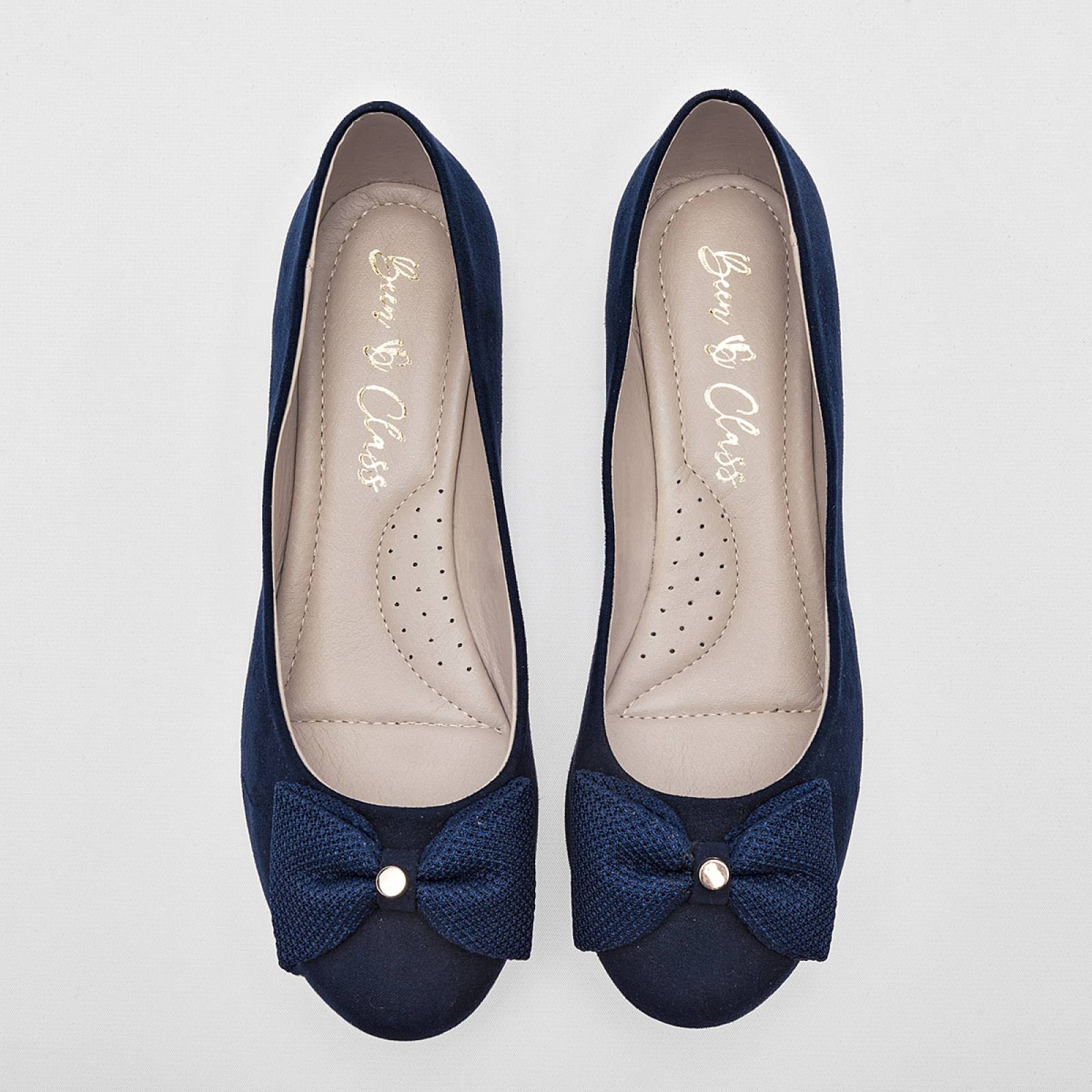 Flats Mod 17361 Para Mujer Been class Color Marino