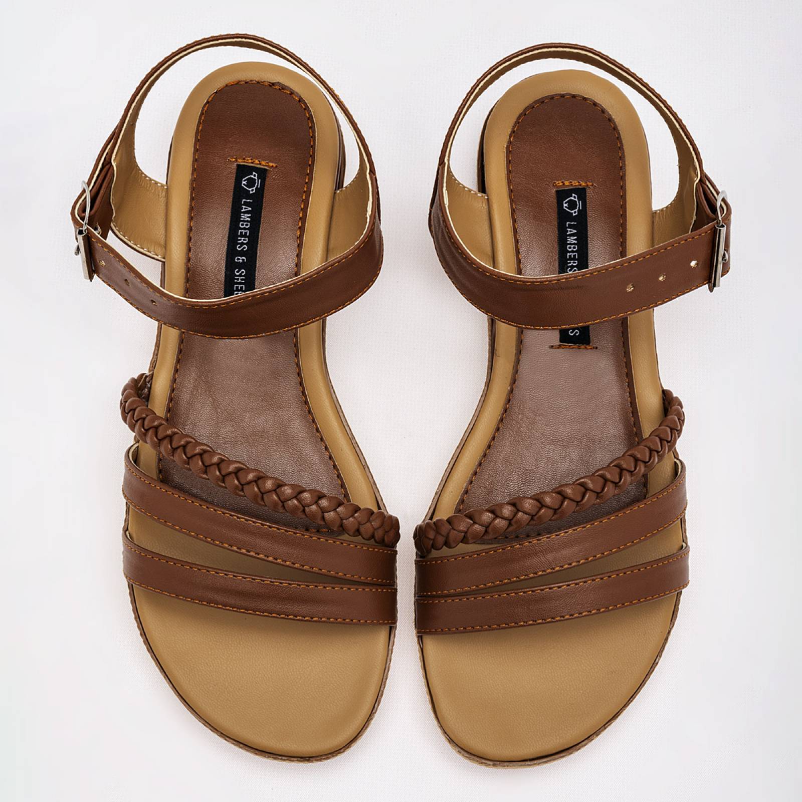 Sandalia Mod 473 Para Mujer Lambers & sheeps Color Cafe