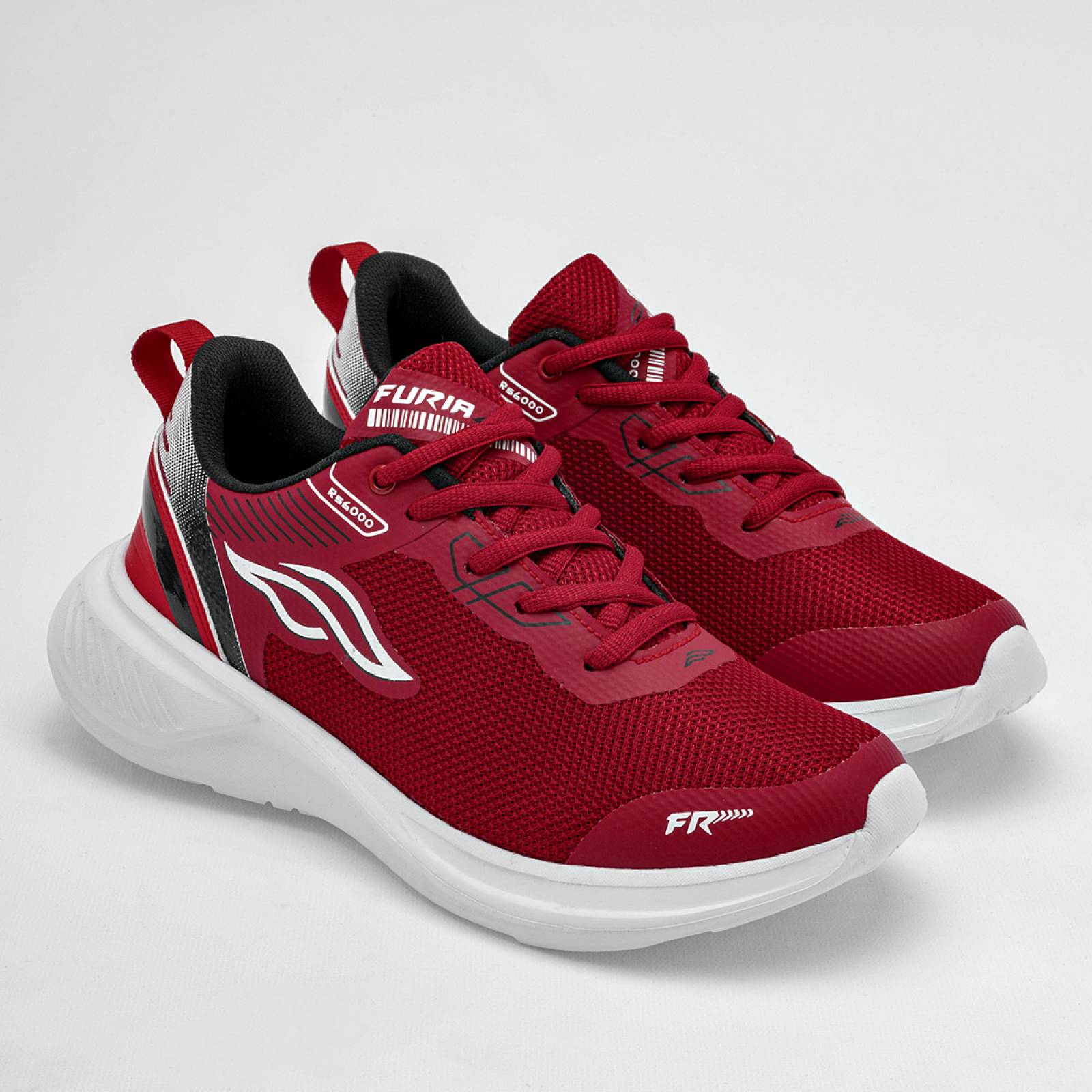 Tenis Mod 6000 Para Hombre Furia Color Rojo