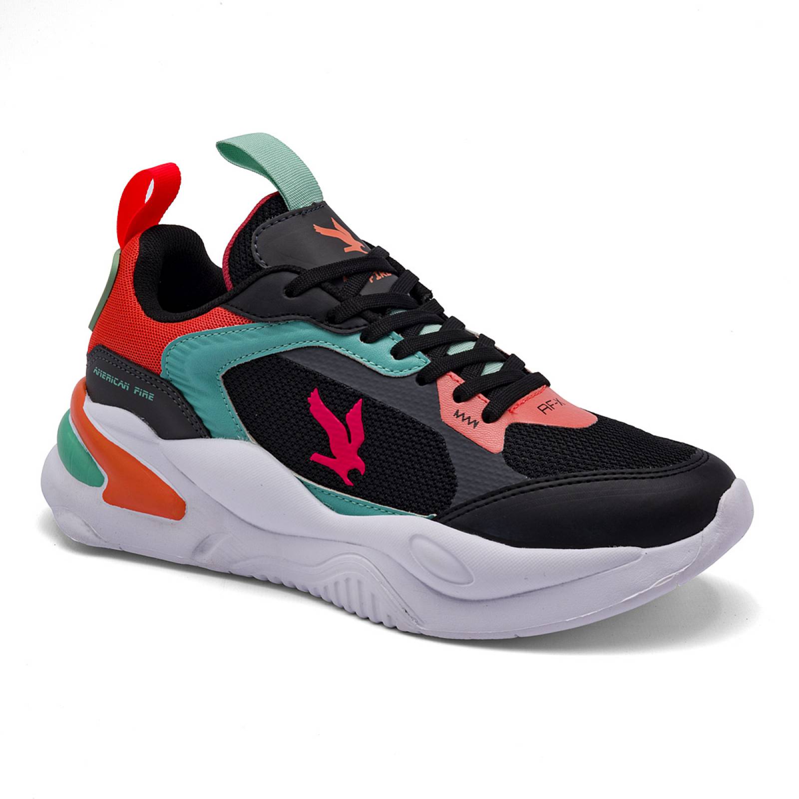 Tenis Mod A69 Para Hombre American fire Color Negro