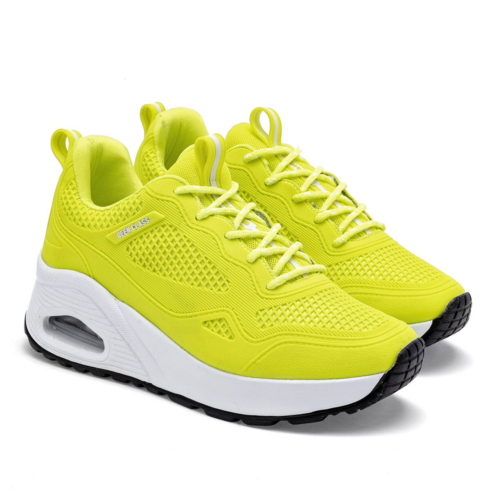 Tenis Mod 17662 Para Mujer Been class Color Amarillo