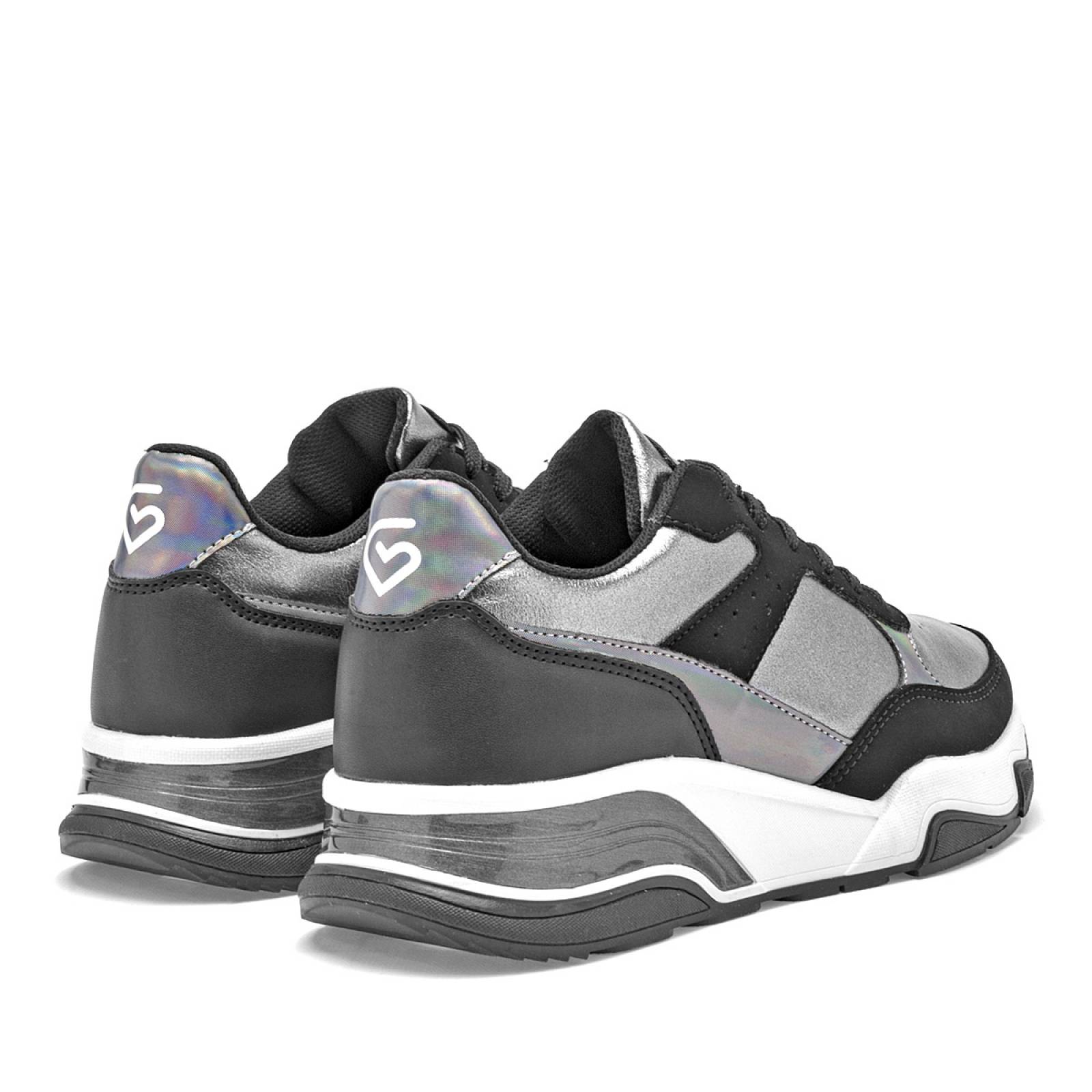 Tenis Mod Selene Para Mujer Clasben Color Gris