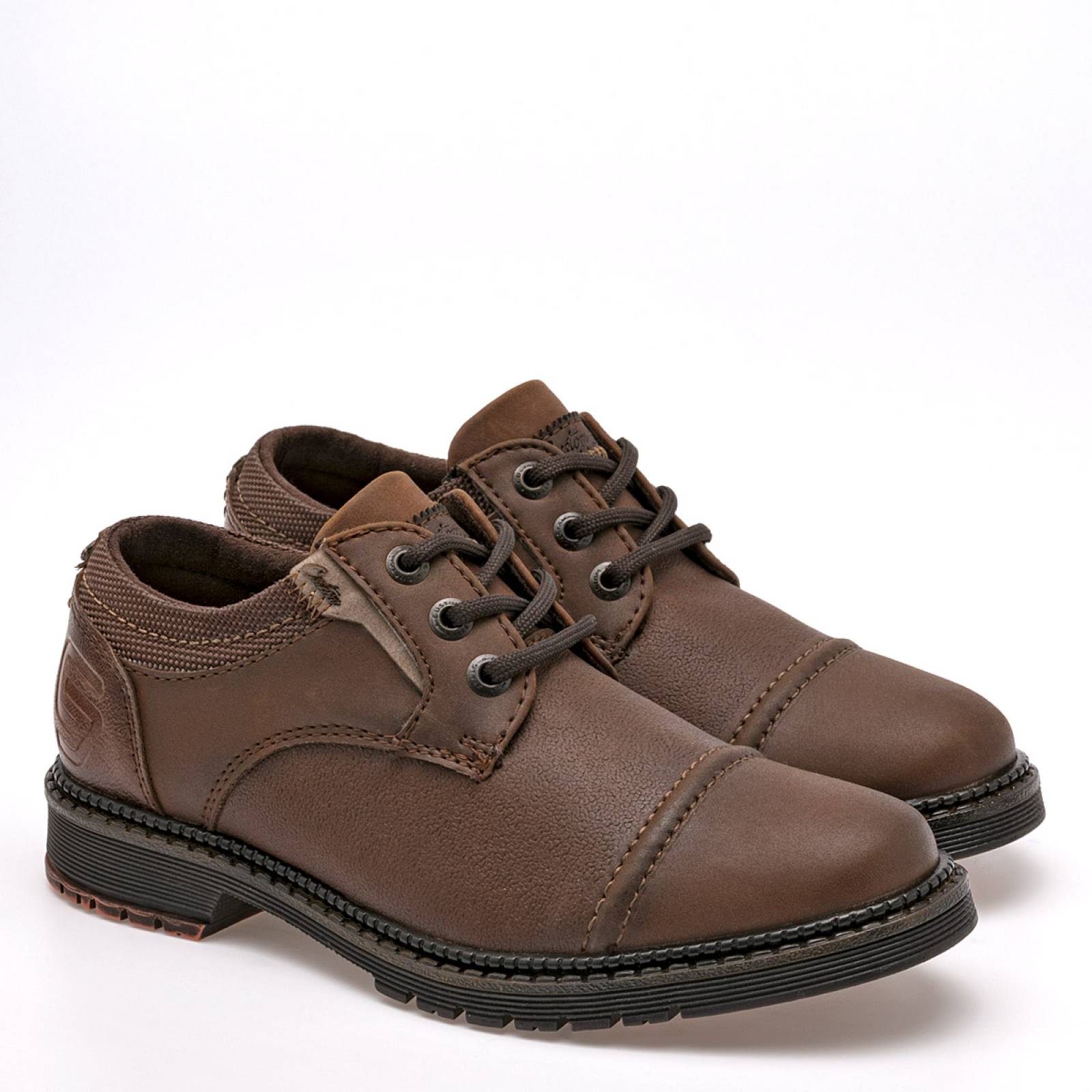 Zapato casual cafe hombre hot sale