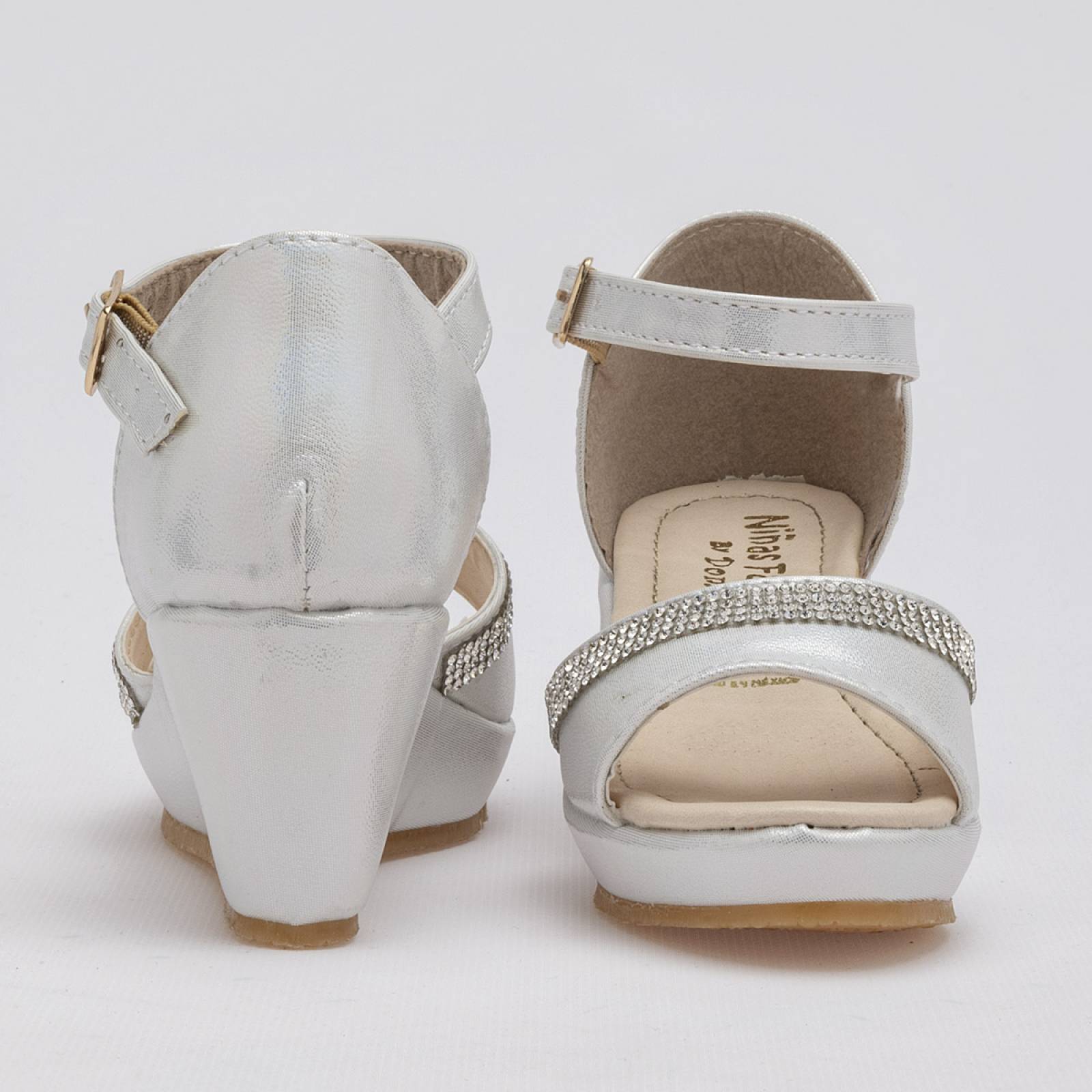 Zapato graduación Mod 1010 Para Niña Ninas fashion Color Gris