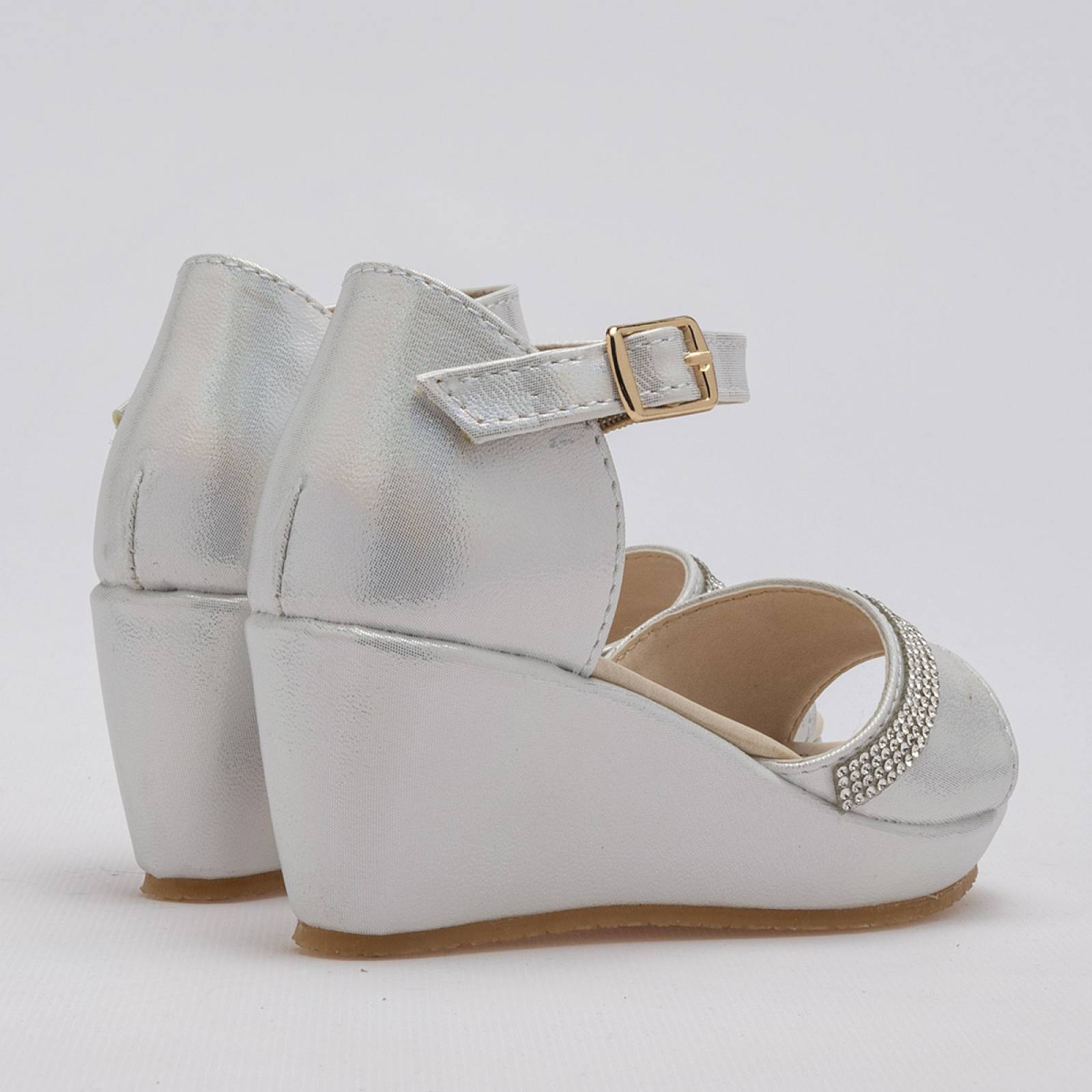 Zapato graduación Mod 1010 Para Niña Ninas fashion Color Gris