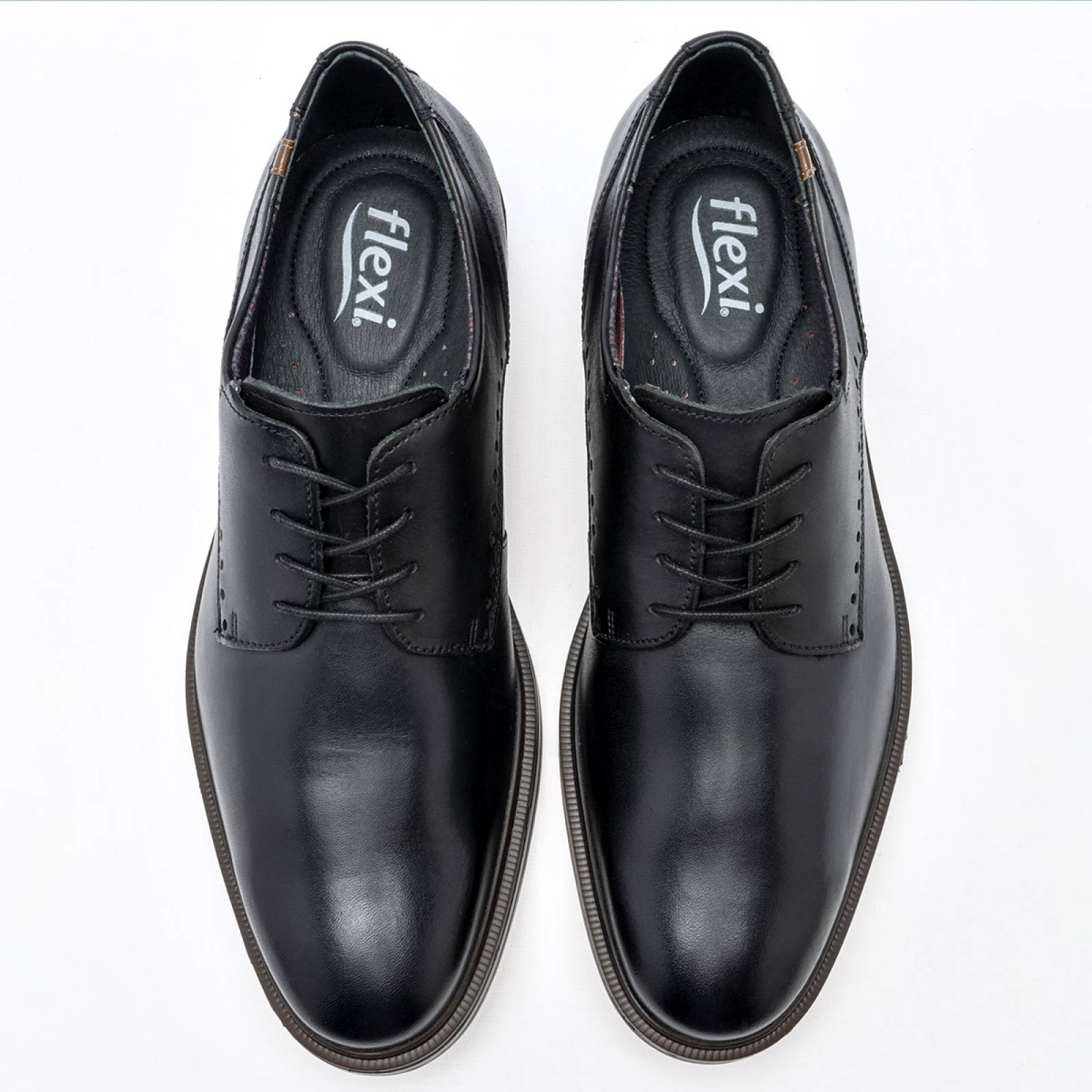 Zapato vestir Mod 400101 Para Hombre Flexi Color Negro