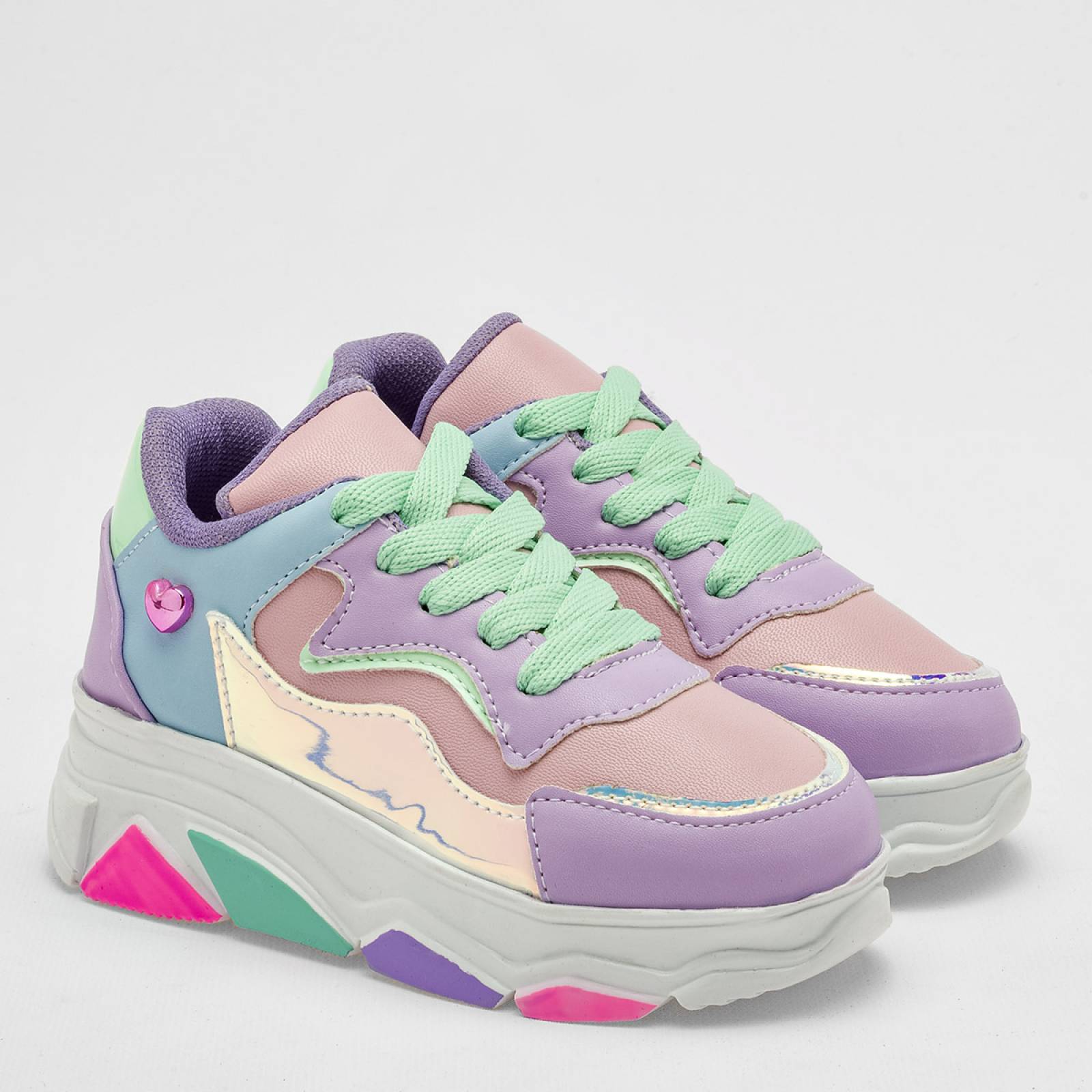 Tenis Mod 711 Para Niña Eva moda Color Multicolor