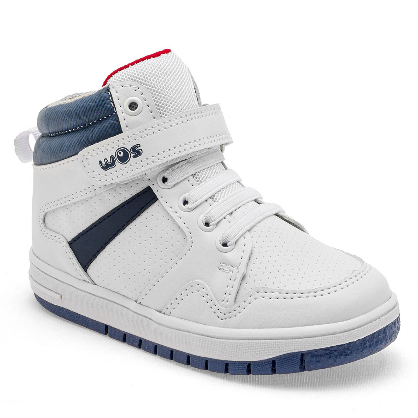 Tenis Mod 70471 Para Niño Wos Color Blanco