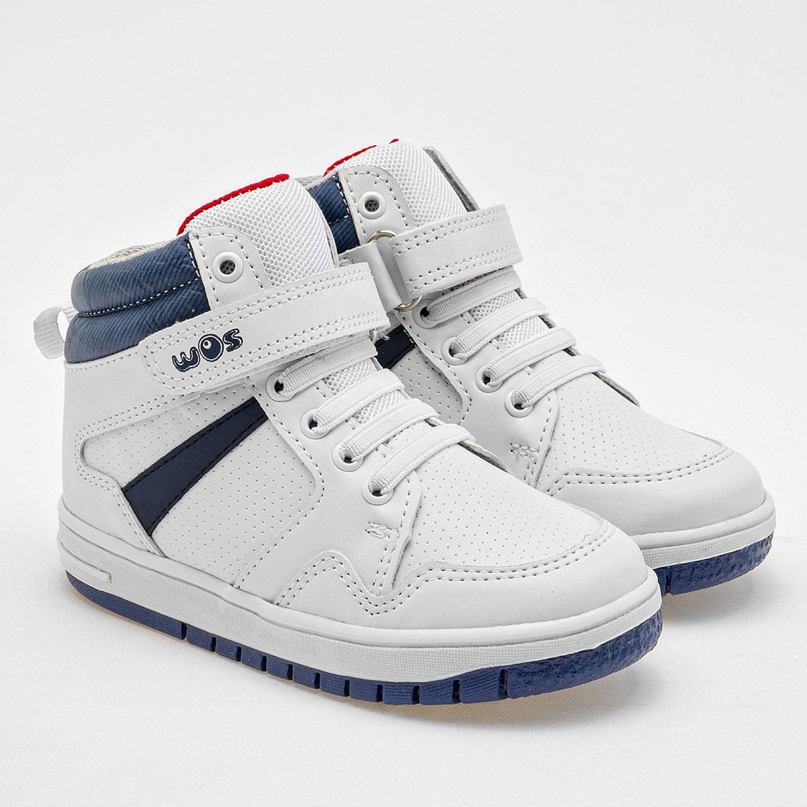 Tenis Mod 70471 Para Niño Wos Color Blanco